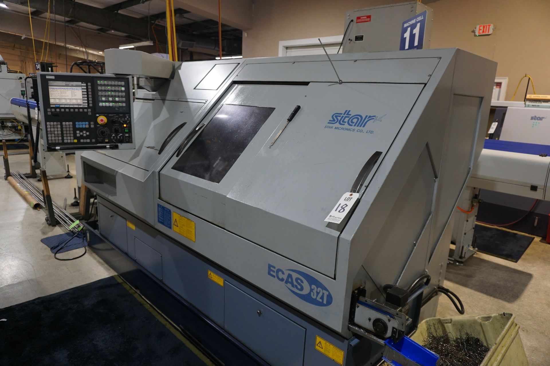 2005 STAR ECAS-32T MULTI AXIS AUTOMATIC SWISS LATHE, S/N 0113 (016), 11 AXIS, ONLY ~13,450 CUT