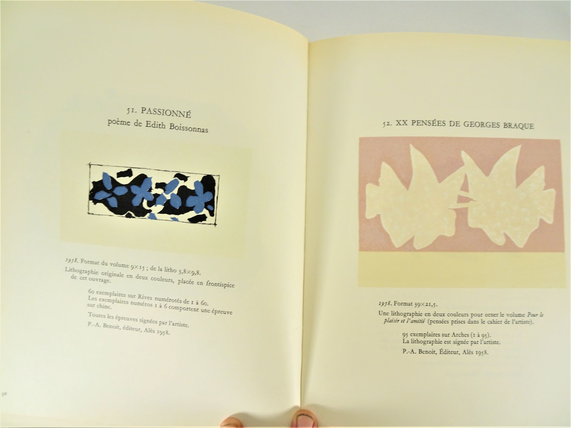 |Art| George Braque, "Braque lithographe", 1963, édition limitée. Fernand Mourlot, catalogue - Image 4 of 12