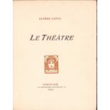 |Théatre|Capus Alfred, "Le Théatre", avec gravure de Rassenfosse, limité, 1913.Paris, Dorbon Ainé,
