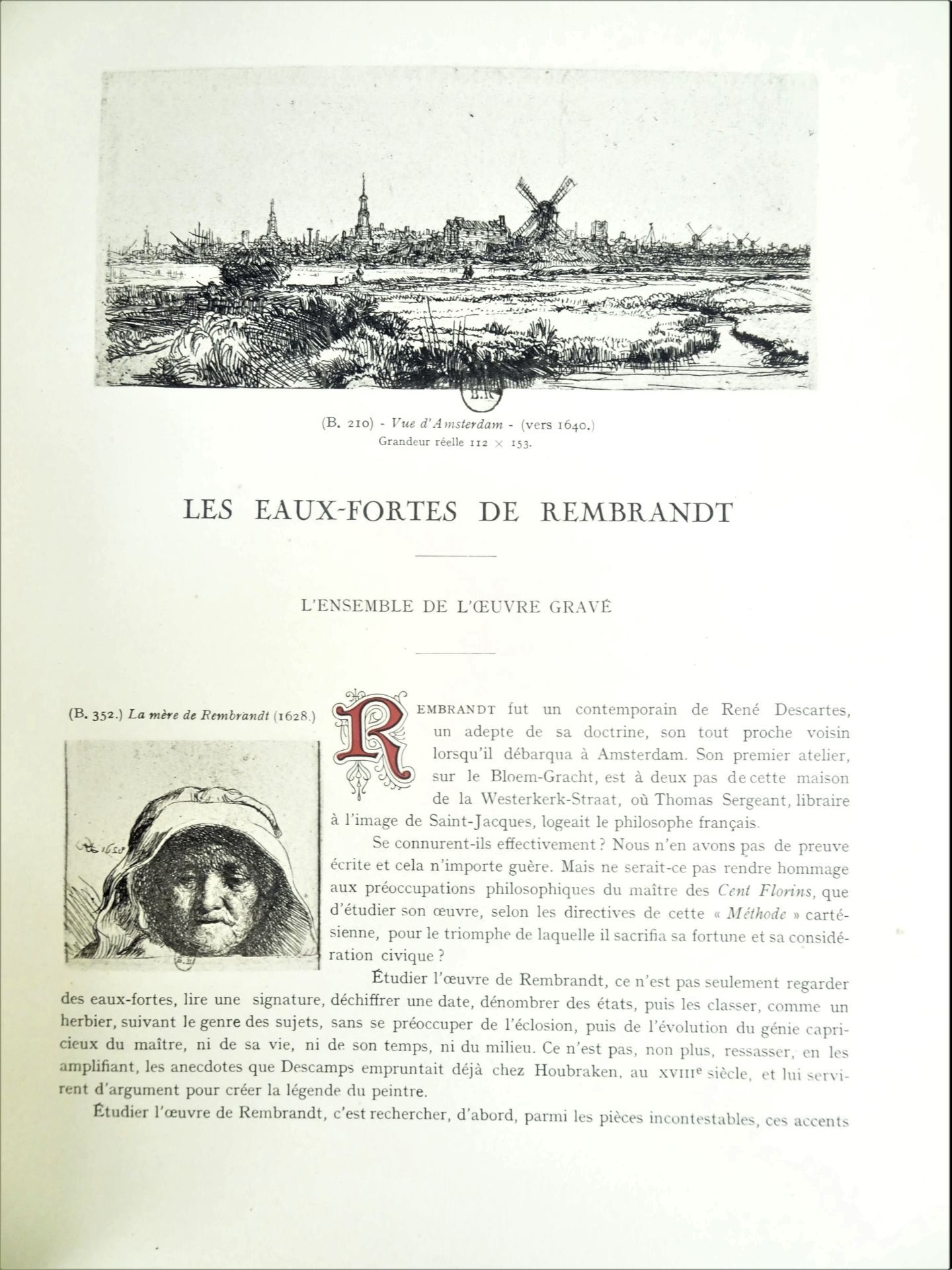 |Art|André Charles Coppier, "Les eaux-fortes de Rembrandt", 1922, limité. Paris, Armand Colin, " - Image 4 of 15