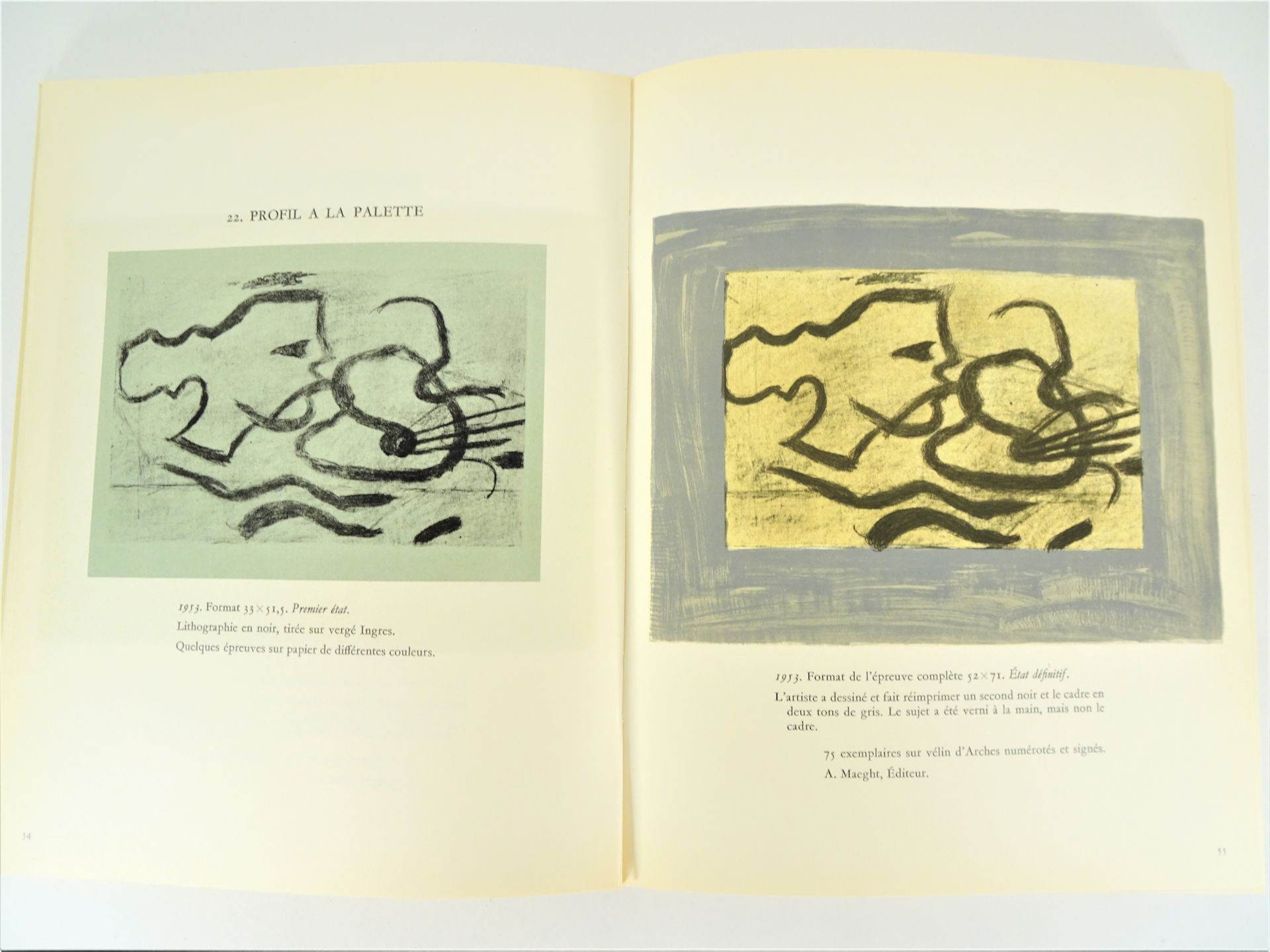 |Art| George Braque, "Braque lithographe", 1963, édition limitée. Fernand Mourlot, catalogue - Image 3 of 12