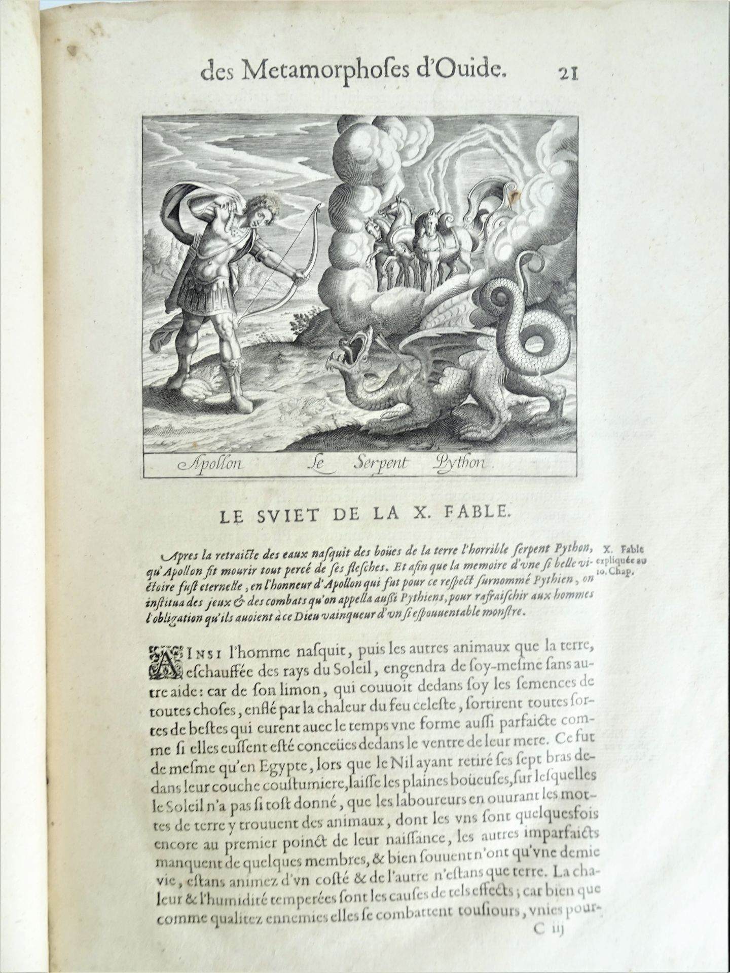 |Fables| Ovide, "Les Metamorphoses d'Ovide Traduits en Prose Françoise, et de nouveau - Image 12 of 23