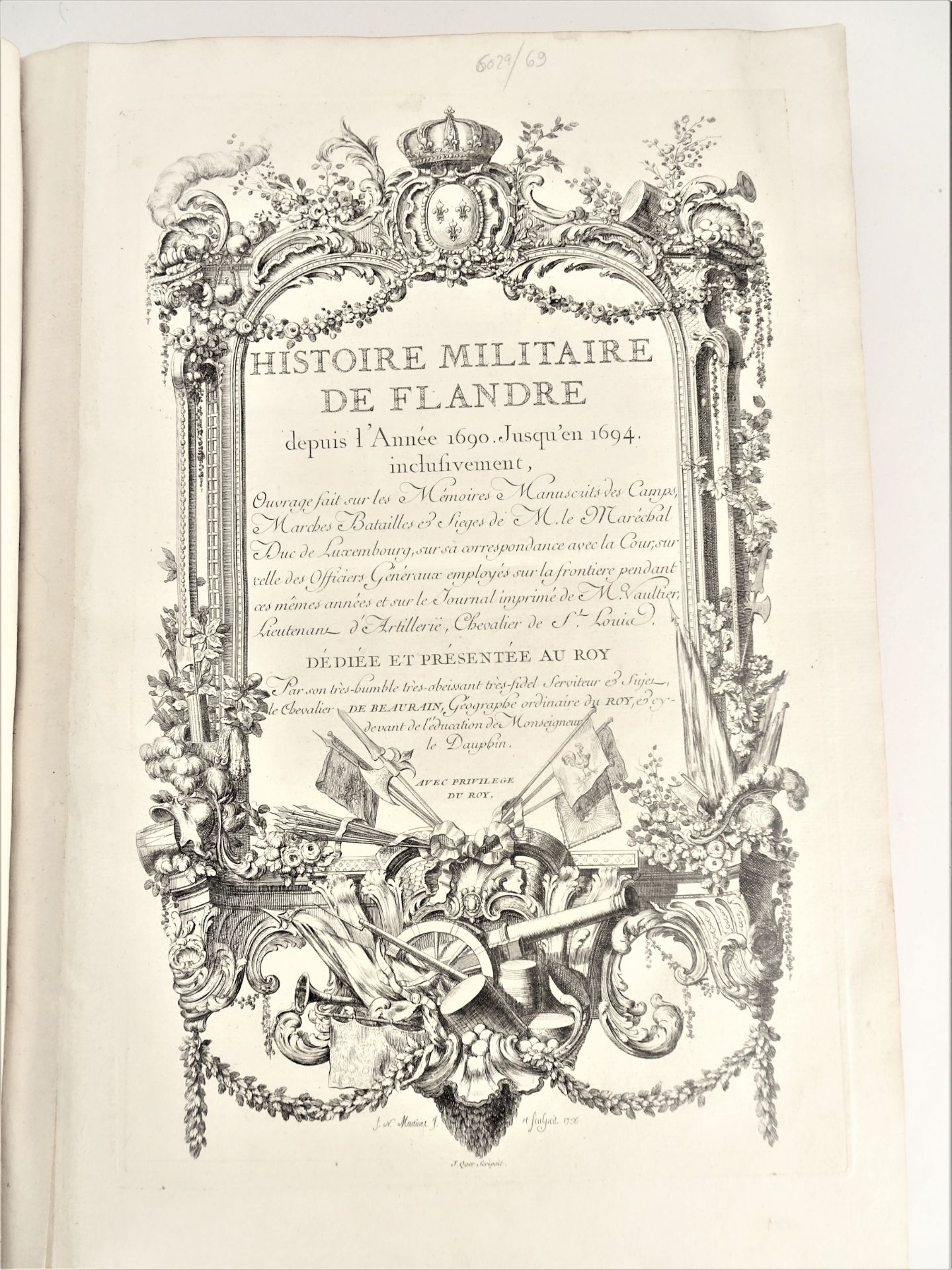 |Histoire Militaire| Chevalier de Beaurain, "Histoire Militaire de Flandre depuis l'année 1690