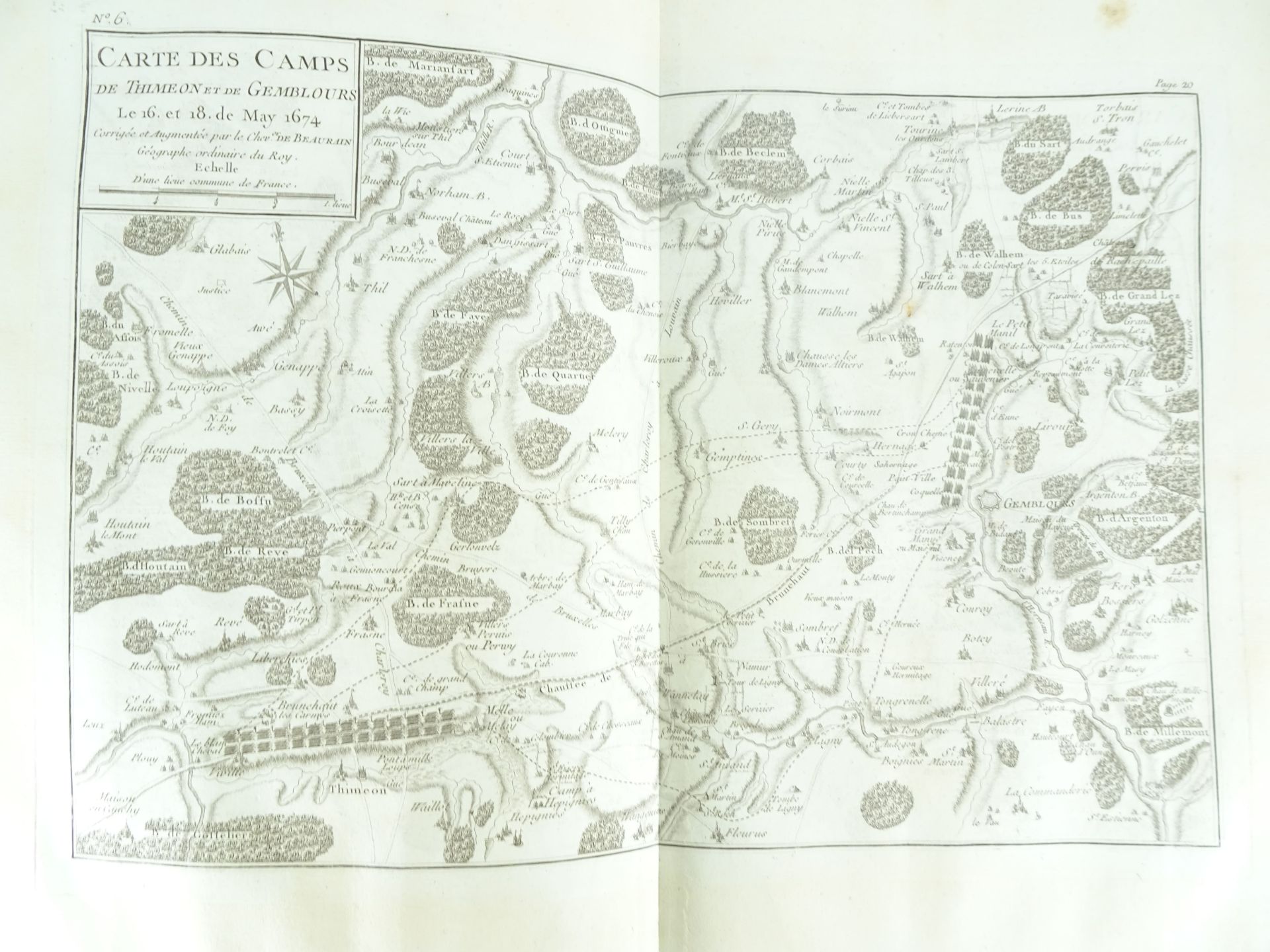 |Histoire Militaire| Chevalier de Beaurain, Histoire de la Campagne de 1674 en Flandre précédé d' - Image 14 of 19