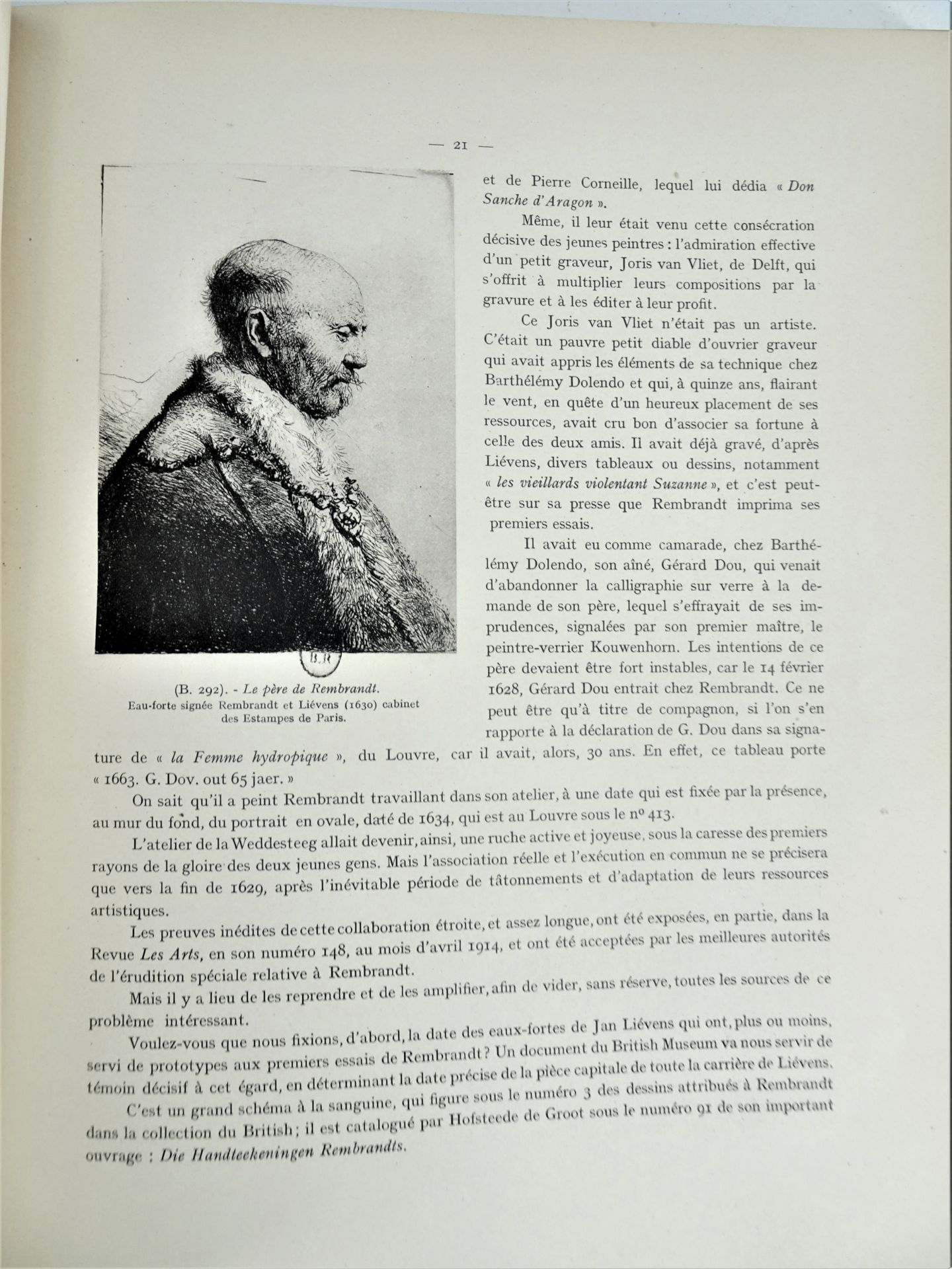 |Art|André Charles Coppier, "Les eaux-fortes de Rembrandt", 1922, limité. Paris, Armand Colin, " - Image 5 of 15