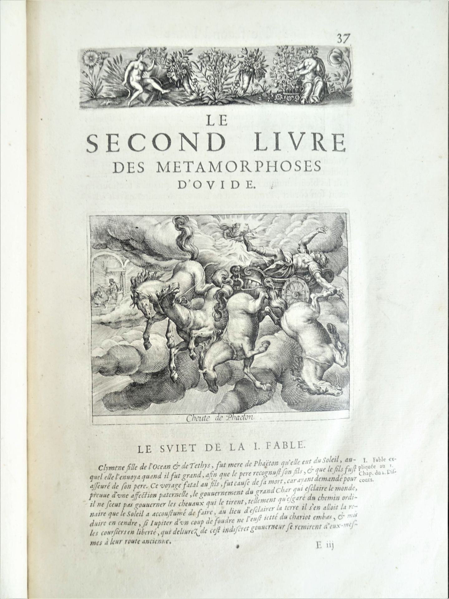 |Fables| Ovide, "Les Metamorphoses d'Ovide Traduits en Prose Françoise, et de nouveau - Image 14 of 23