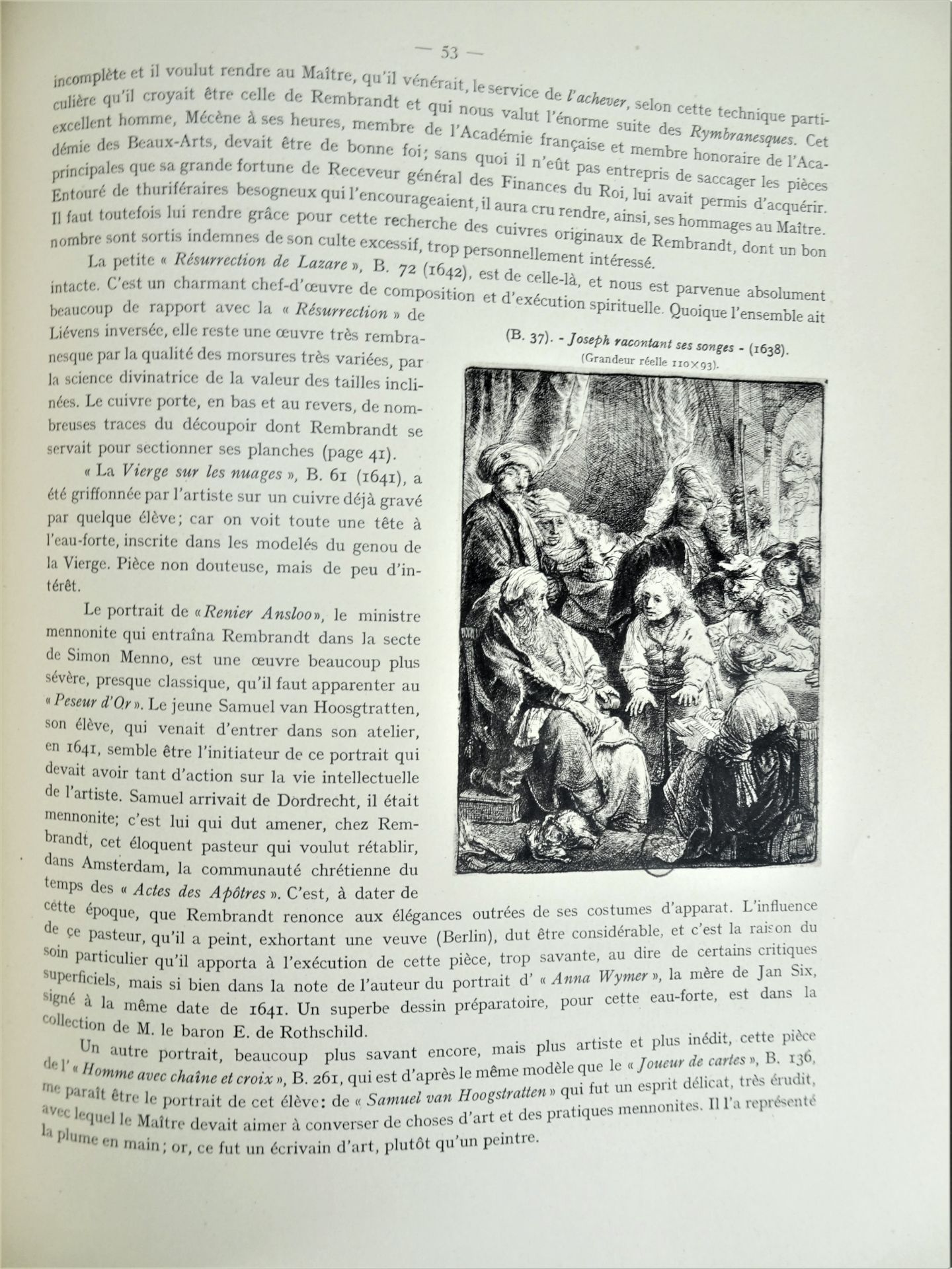 |Art|André Charles Coppier, "Les eaux-fortes de Rembrandt", 1922, limité. Paris, Armand Colin, " - Image 7 of 15