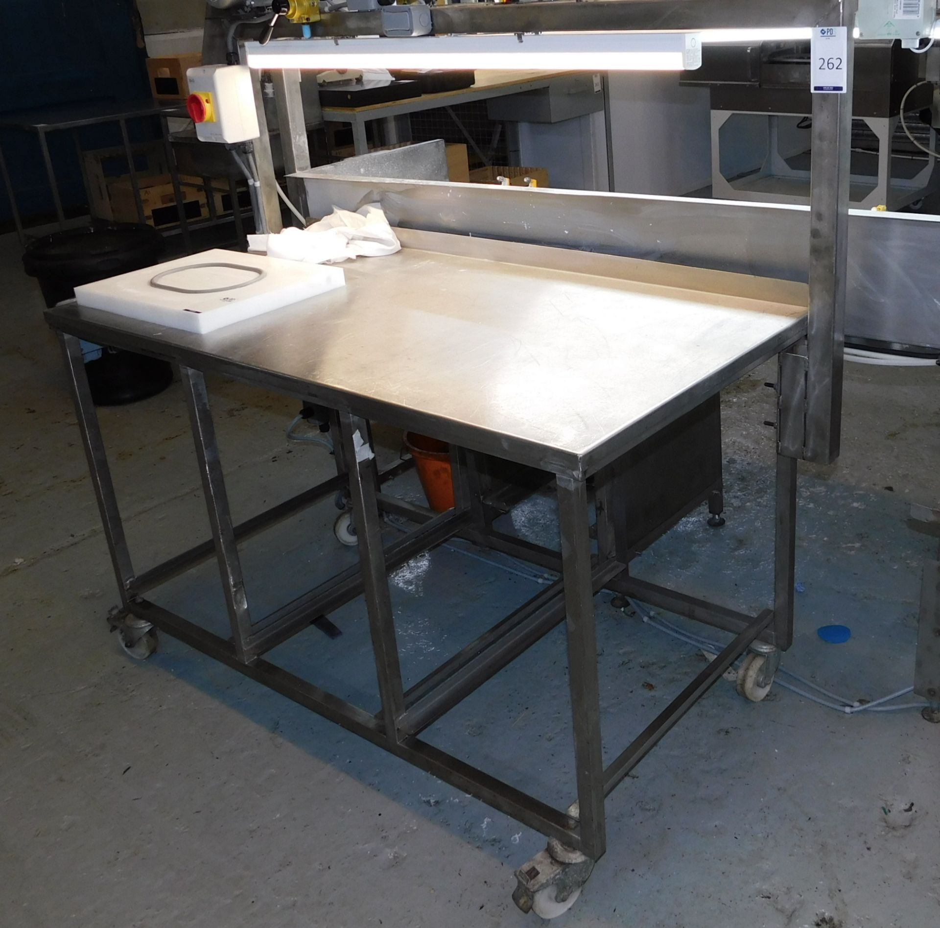 Stainless Steel Inspection Bench (Buyer to Decommission & Disconnect Electrics etc.) (Location