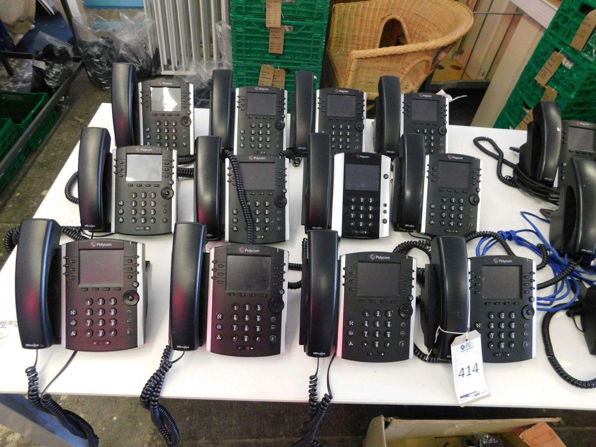 12 Polycom Telephone Handsets (Location Stockport. Please Refer to General Notes)