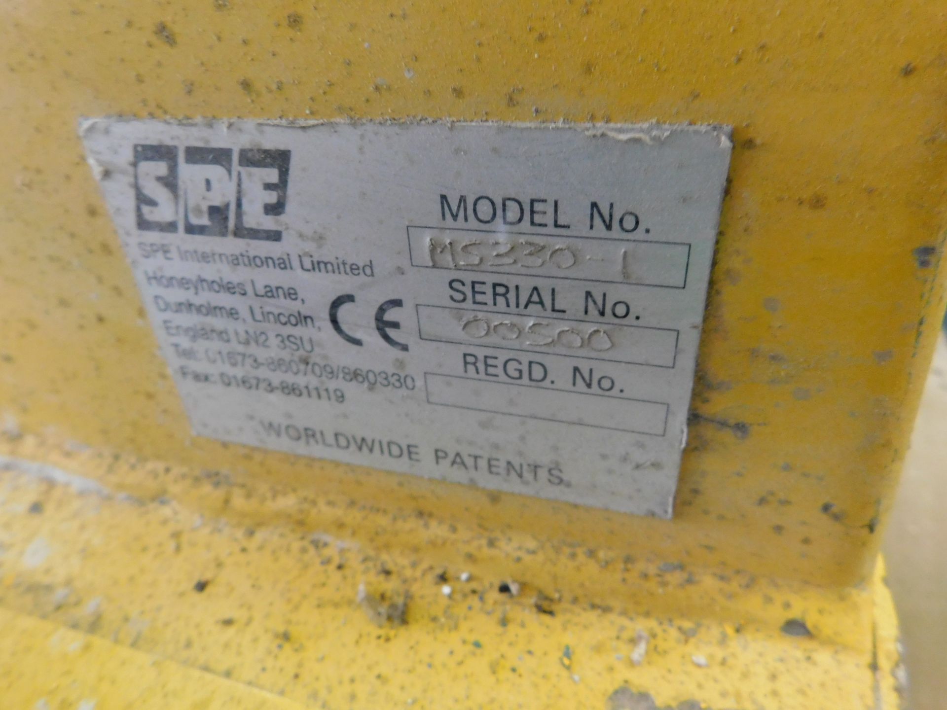 SPE Model Number MS330-1 Multi Stripper (Location Stockport. Please Refer to General Notes) - Image 3 of 3
