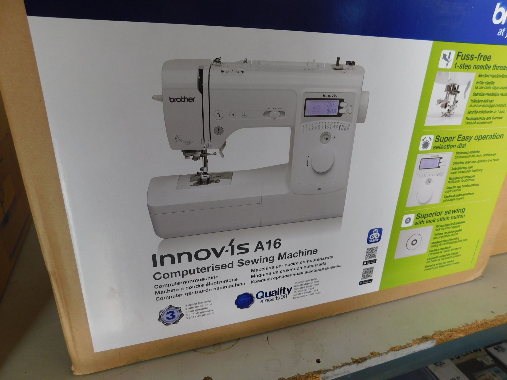 Brother Innov-IsA16 Computerised Sewing Machine (Location Stockport. Please Refer to General Notes)