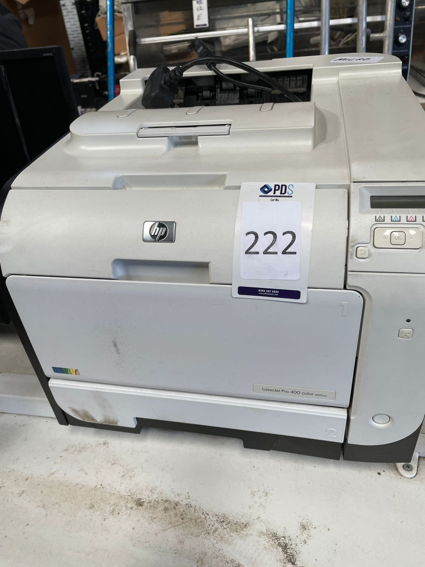 HP Laser Jet Pro 400 Colour Printer & a Lexmark MS 811dn Ditto (Location Brentwood. Please Refer