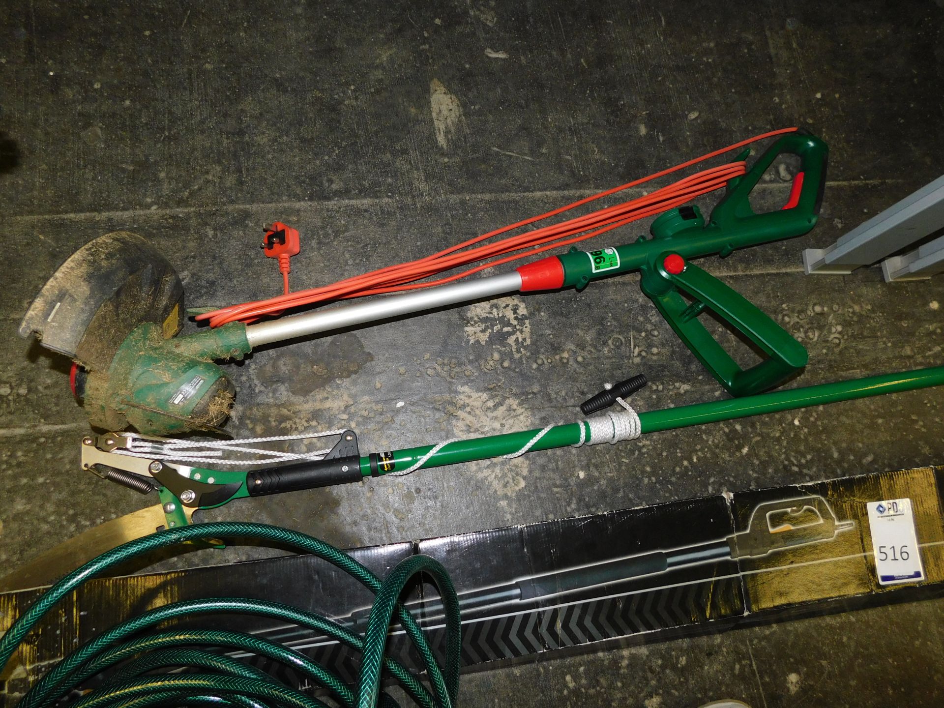Quantity Of Gardening Equipment To Include A Titan 750w Pole Saw, Qualcast Strimmer & Manual Loppers