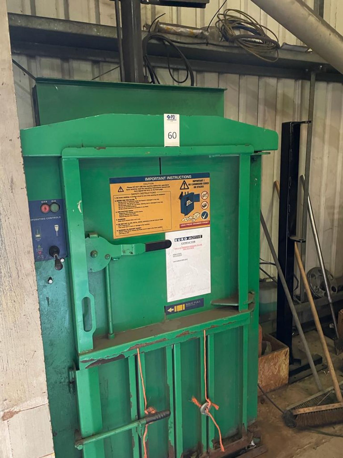 Unbadged Compactor Baler (Location Dover. Please Refer to General Notes)