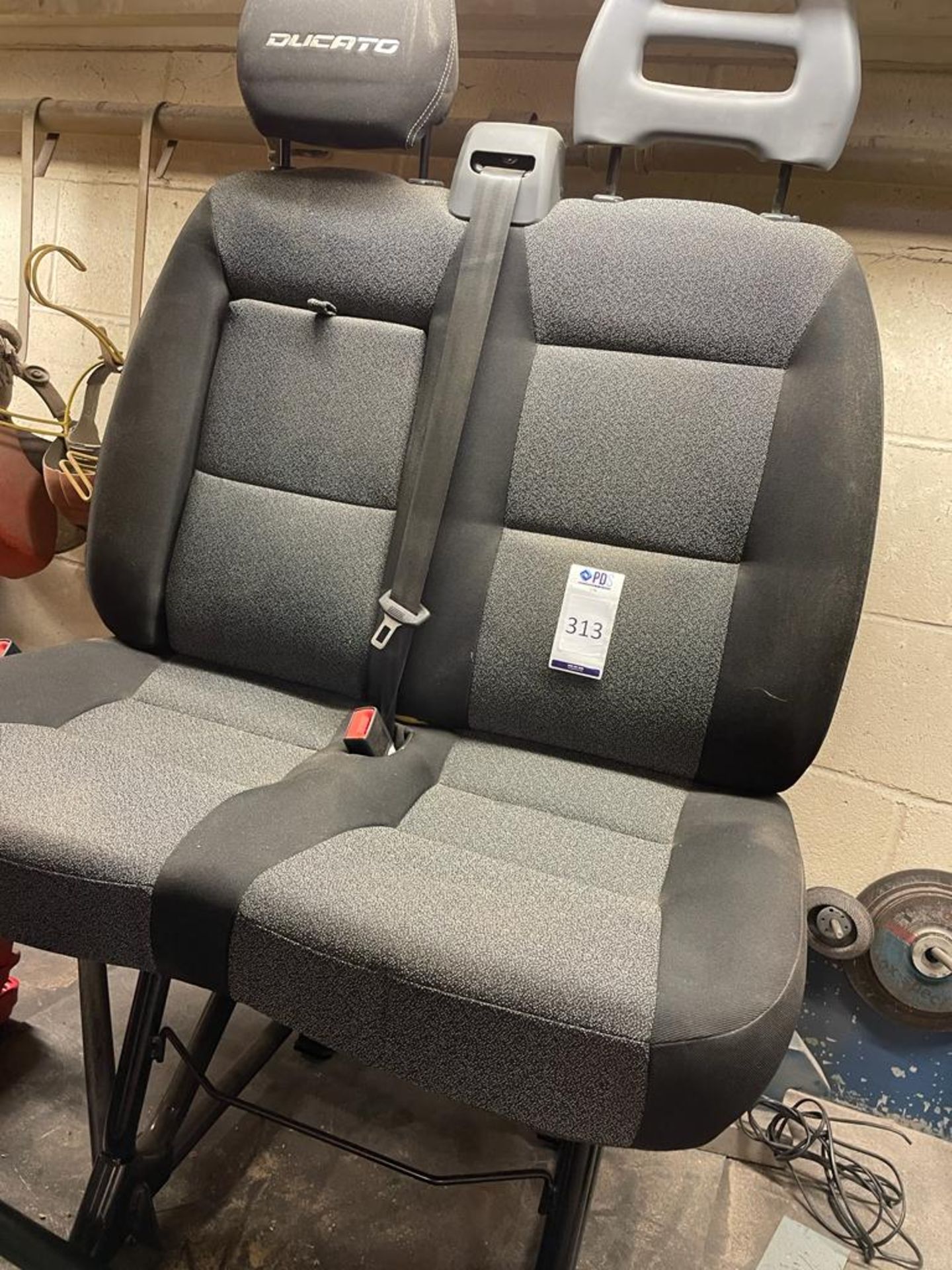 Pair of Fiat Ducato Seats (Location Hythe. Please Refer to General Notes)