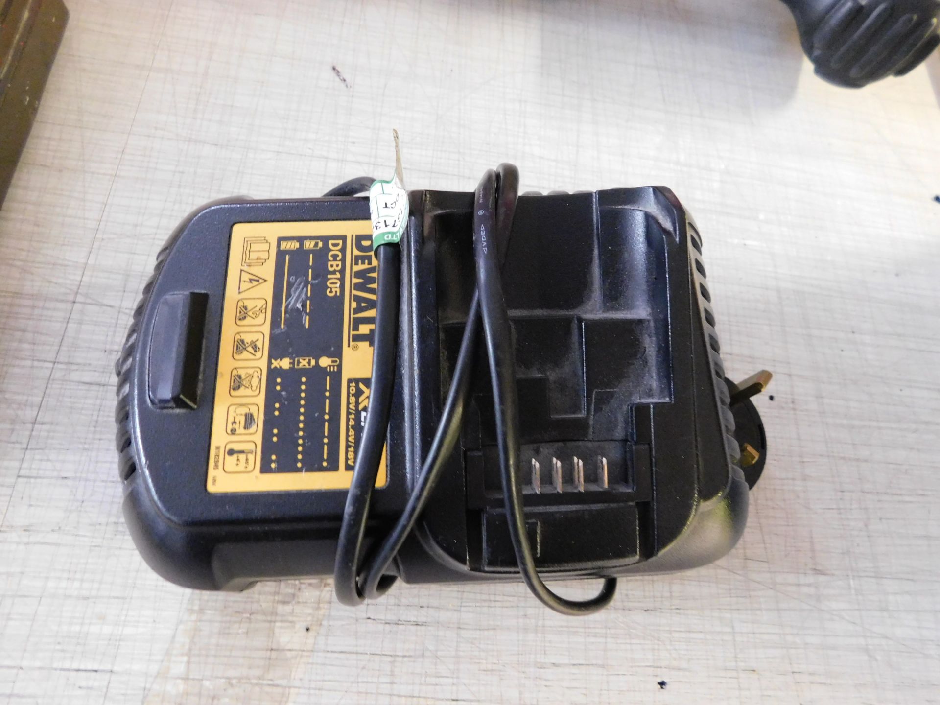 DeWalt 18v Cordless Drill, 2 Batteries, Charger & Carry Case (on mezzanine) (Location Rochdale. - Image 3 of 8