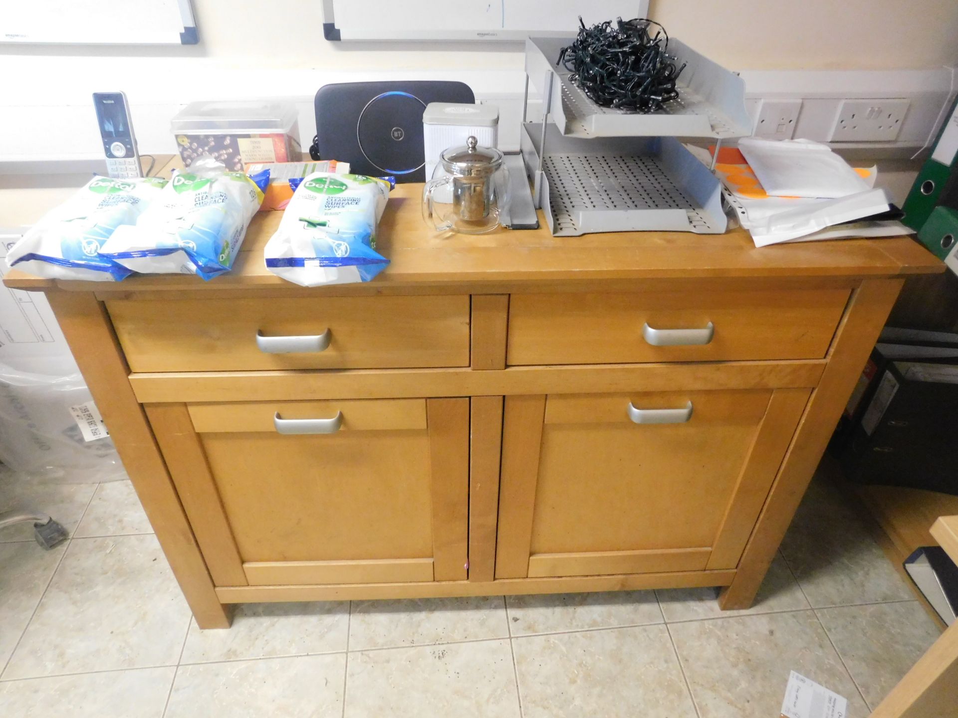 Contents of Private Office Comprising Workstations, Chairs, Side Cabinet, Bookcase, 4 - Image 5 of 6