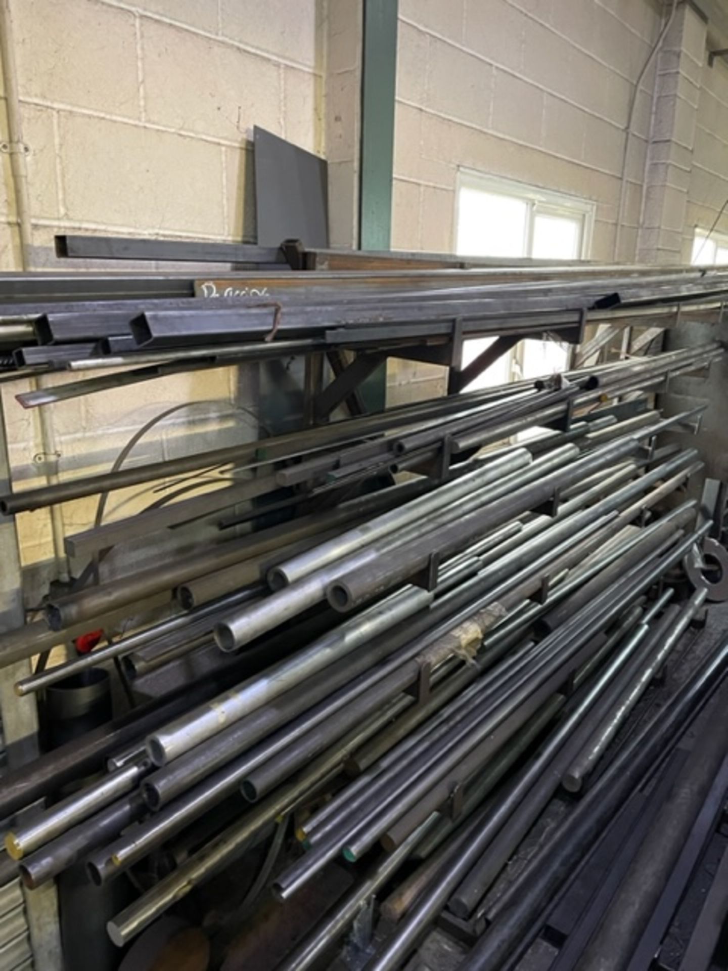 2 Steel Stock Racks with Contents Comprising Assorted Bar, Tube, Angle, Flat Square & Box Section - Image 2 of 4