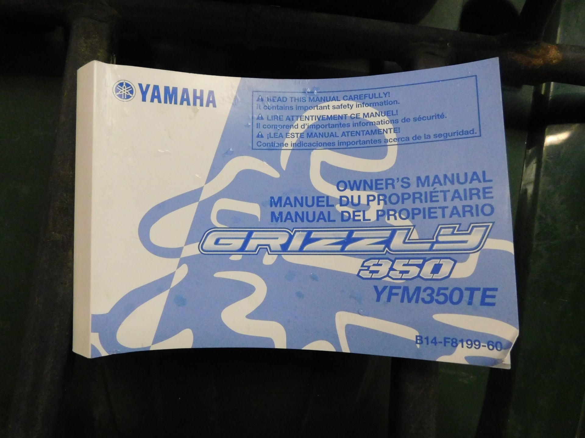 Yamaha Grizzly Ultramatic 350 YFM350TE 2WD Quad Bike (Service History Available) (Location - Image 3 of 6