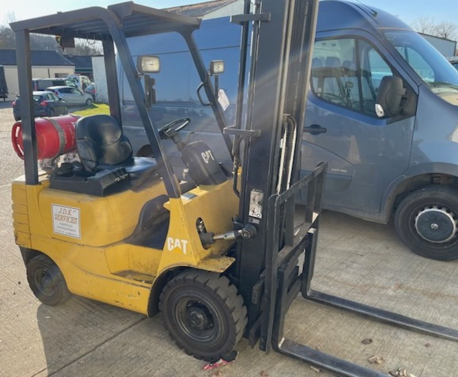 CAT GP15 1.5T, 3.7M Reach LPG Forklift, Serial Number 3AN10772 with Double Mast & Sideshift, ( - Image 2 of 5