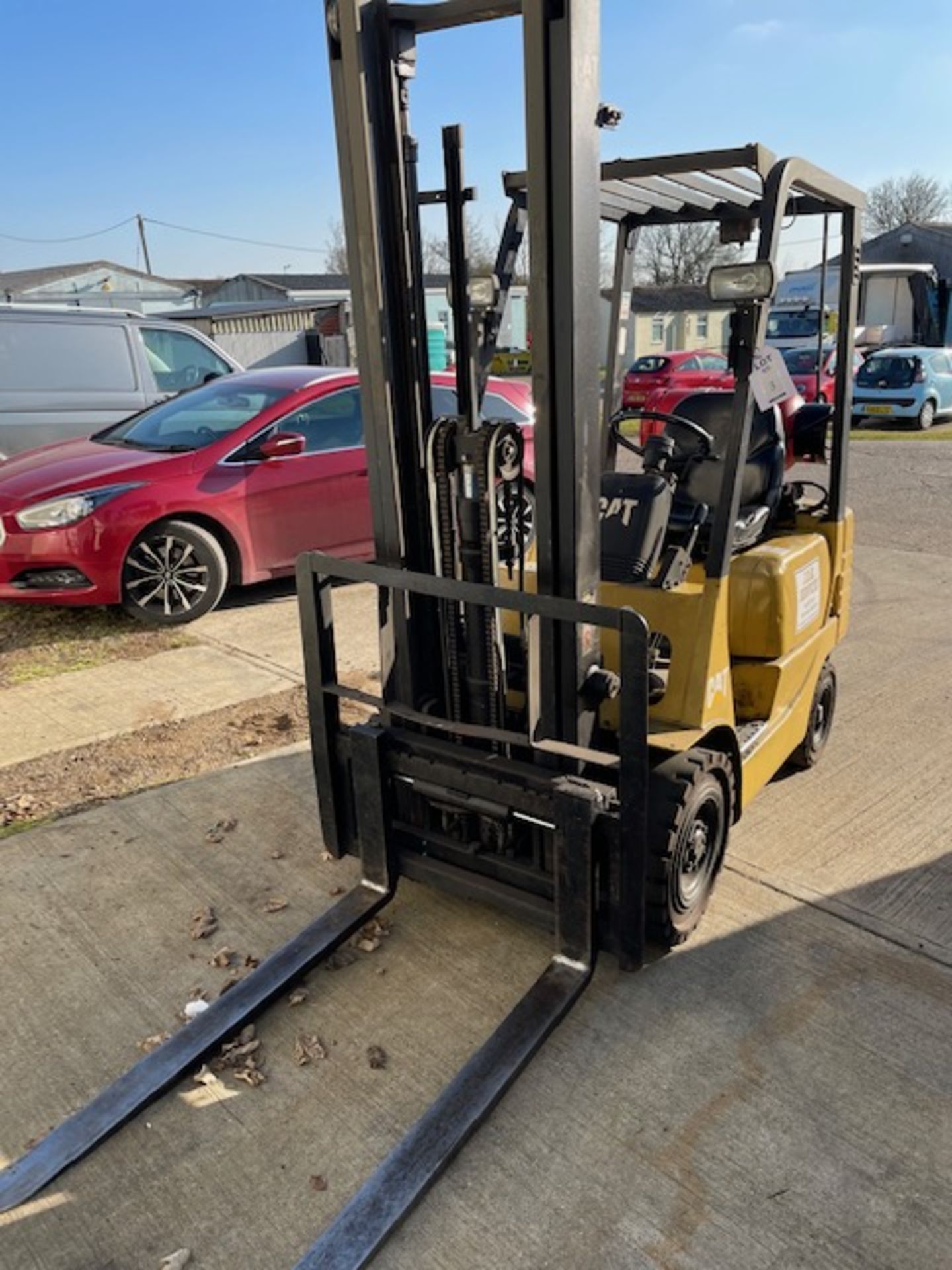 CAT GP15 1.5T, 3.7M Reach LPG Forklift, Serial Number 3AN10772 with Double Mast & Sideshift, (