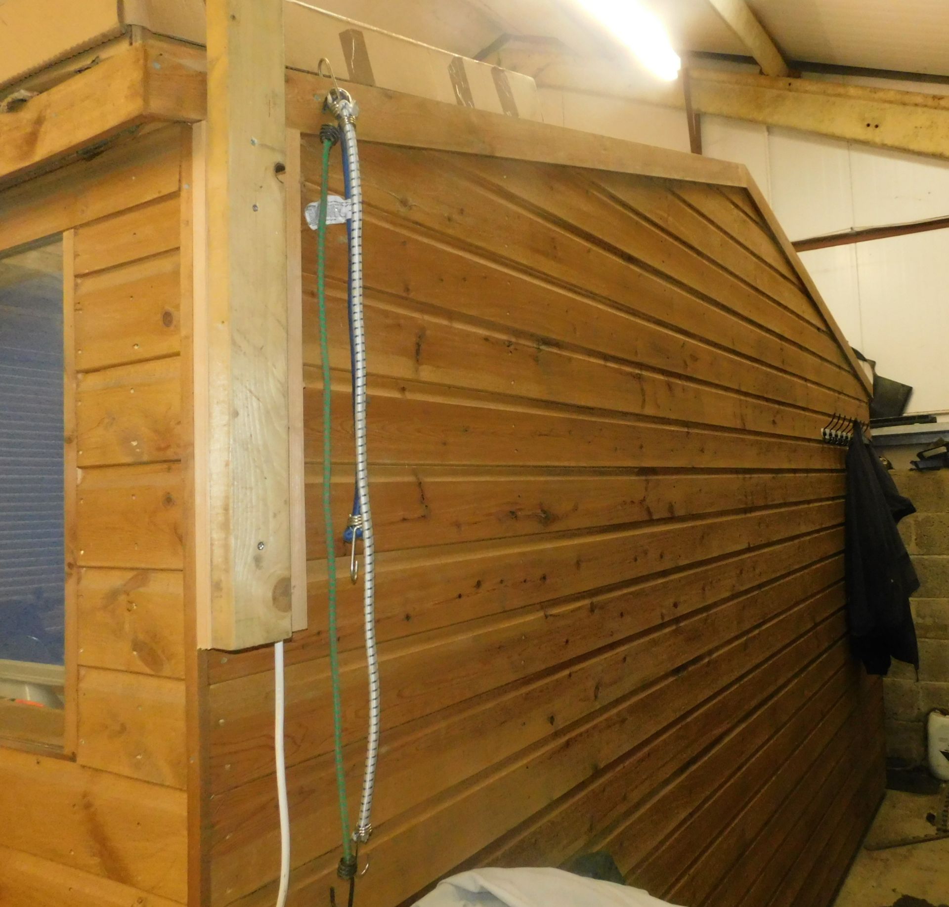 Wooden Shed (Excluding Contents), 6m x 3.5m with Double Doors & Lighting (Buyer to Disconnect) ( - Image 2 of 2