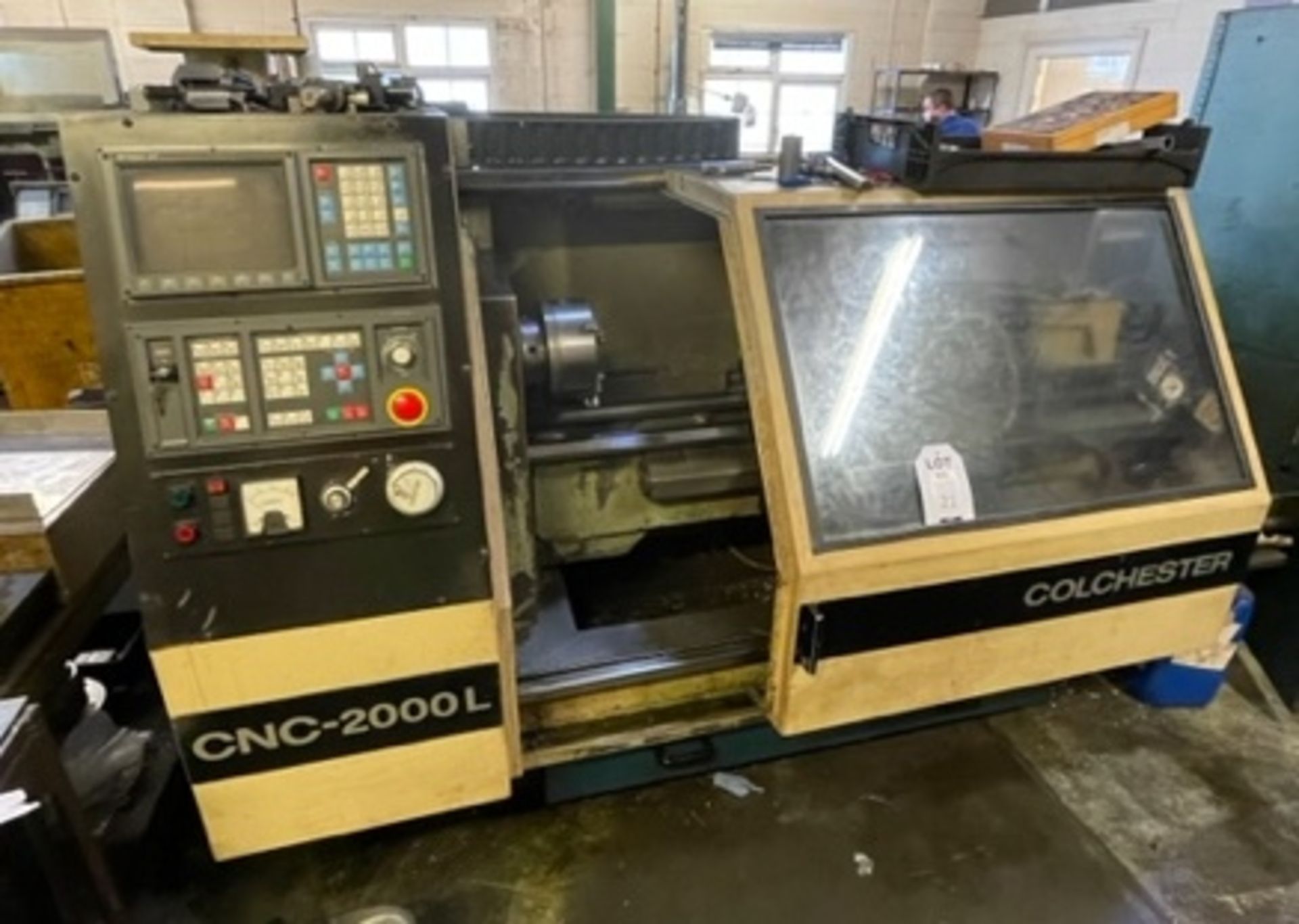 Colchester 2000L Belt Driven CNC Lathe, Mc No 12150SFBSA/01737, 3&4 Jaw chucks, Collet & Tool Holder