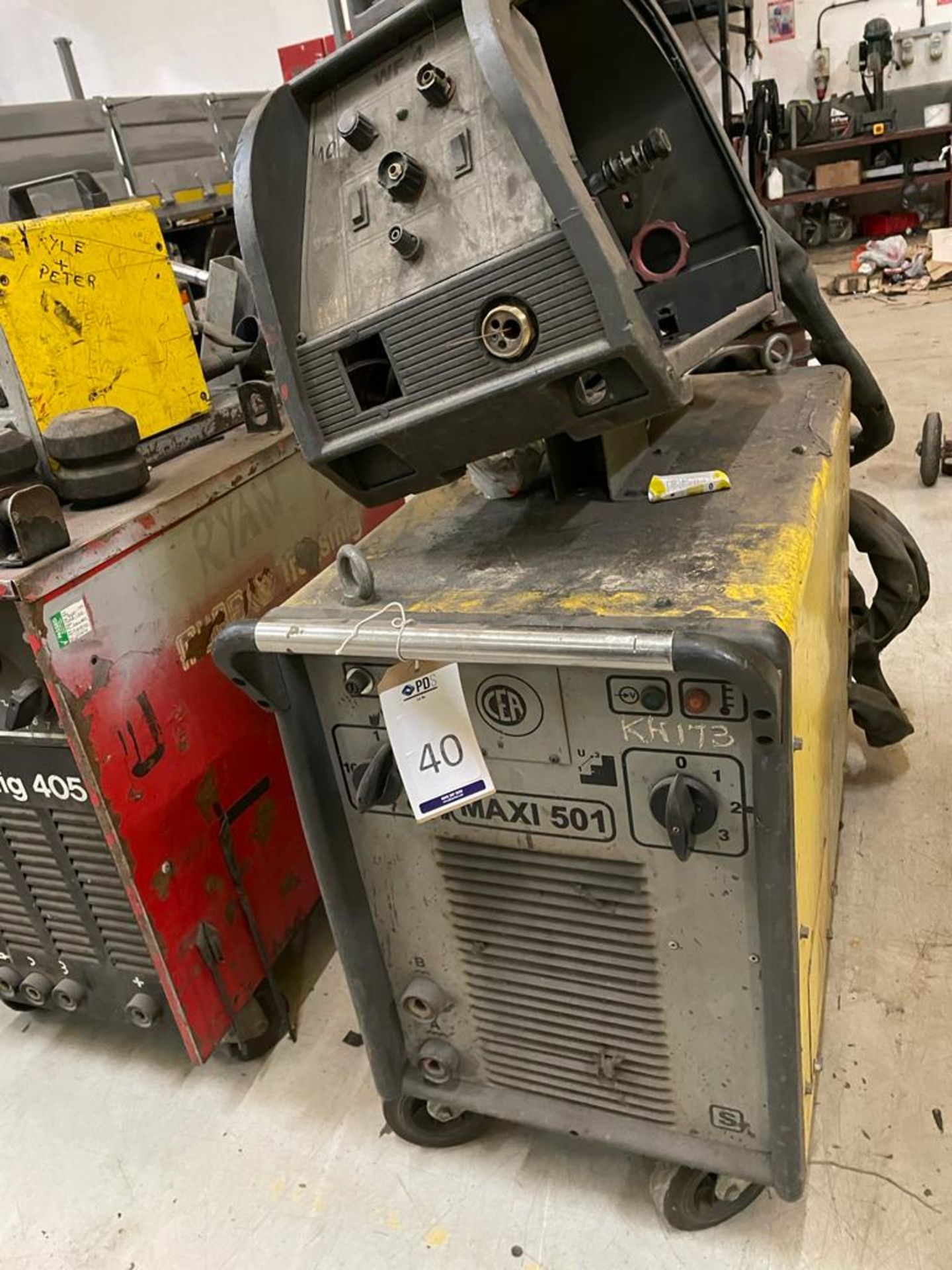 CEA Maxi 501 Mig Welder with WF5 Wire Feed Unit (Location Brentwood. Please Refer to General Notes)
