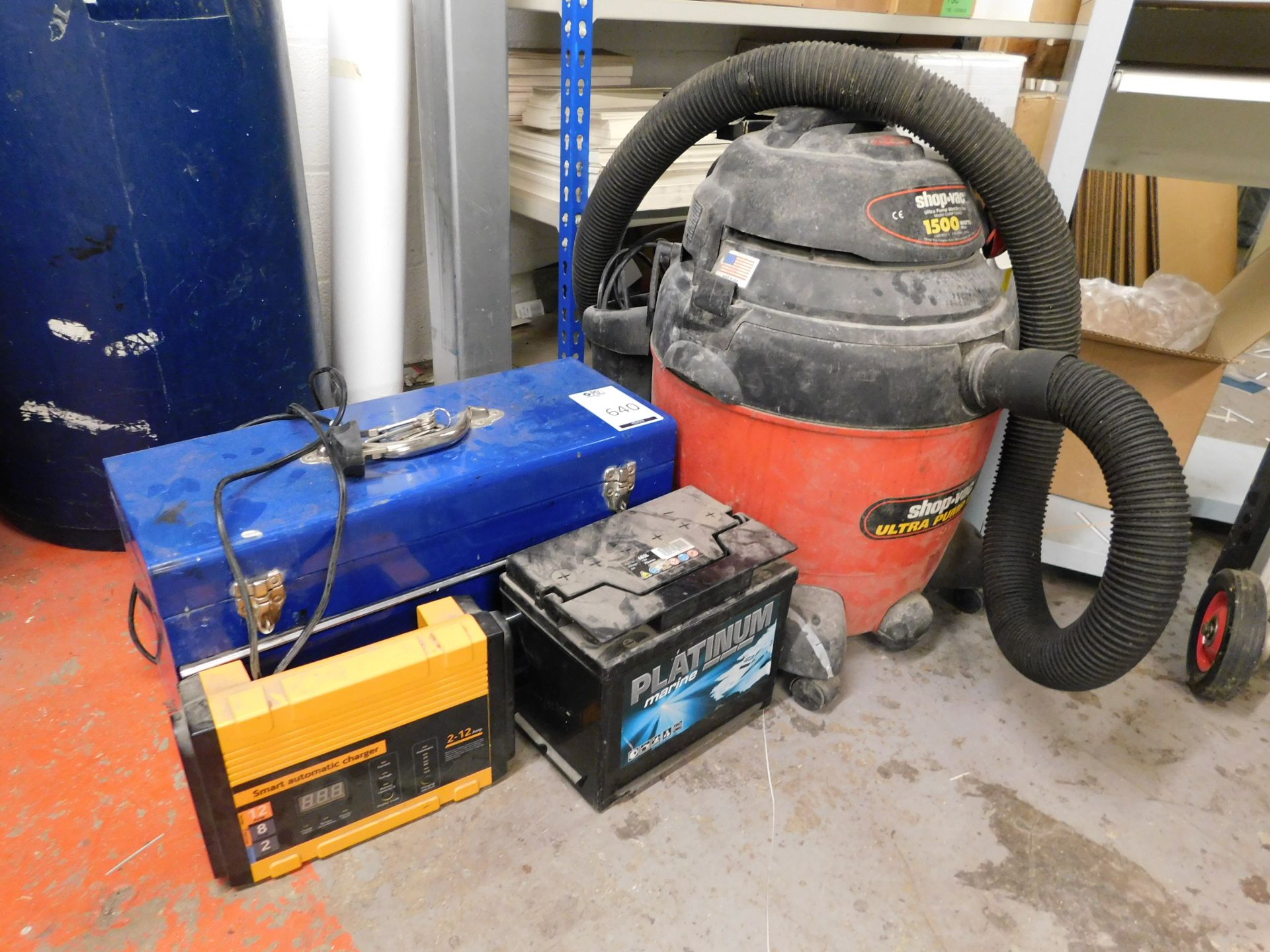 Shop-Vac 1500 Vacuum Cleaner, Toolbox, Folding Sack Truck & Mobile Work Station (Location - Image 2 of 4