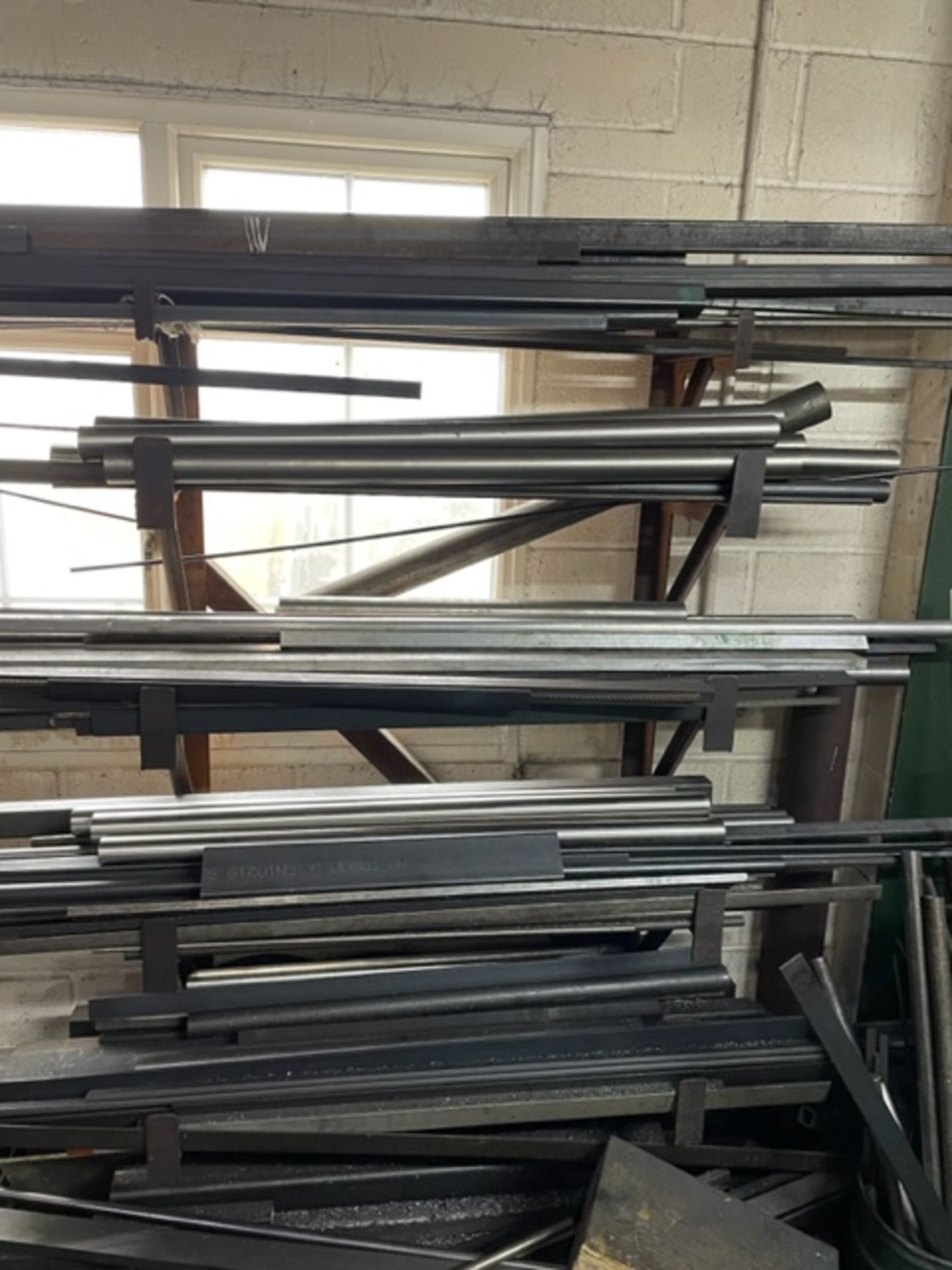 2 Steel Stock Racks with Contents Comprising Assorted Bar, Tube, Angle, Flat Square & Box Section - Image 4 of 4