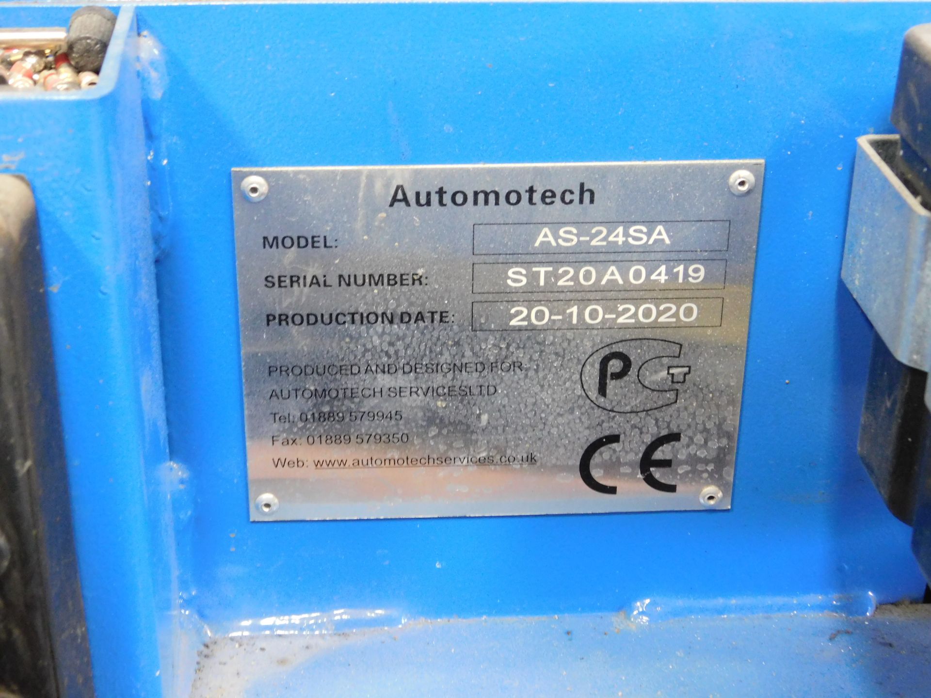 Automotech AS 24SA Wheel Changer (2020), Serial ST20A0419, 204v (Location Brentwood. Please Refer to - Image 3 of 3