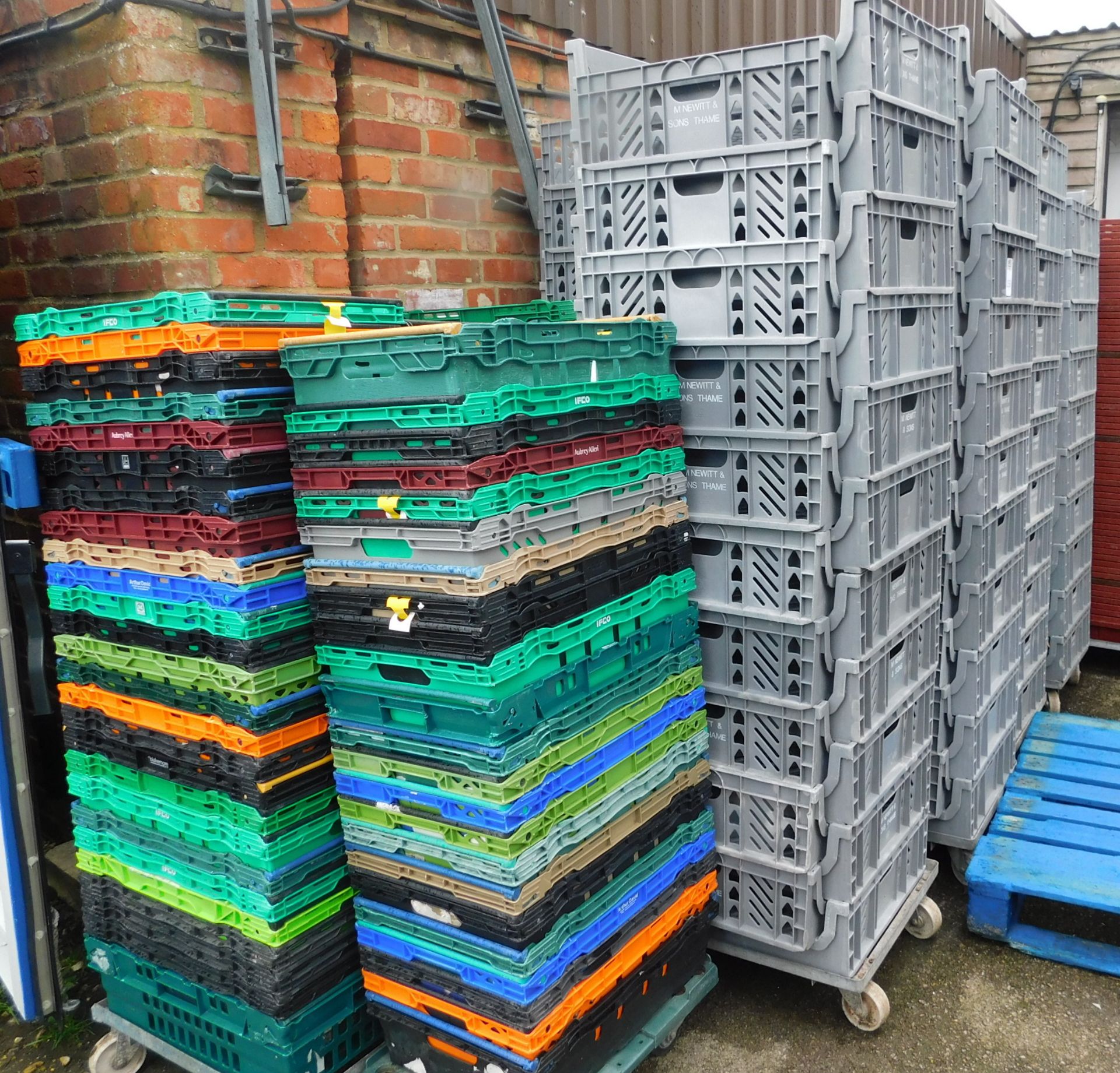Approximately 70 Grey Plastic Crates & Quantity of Mixed Smaller Plastic Crates (Location: Thame. - Image 2 of 3