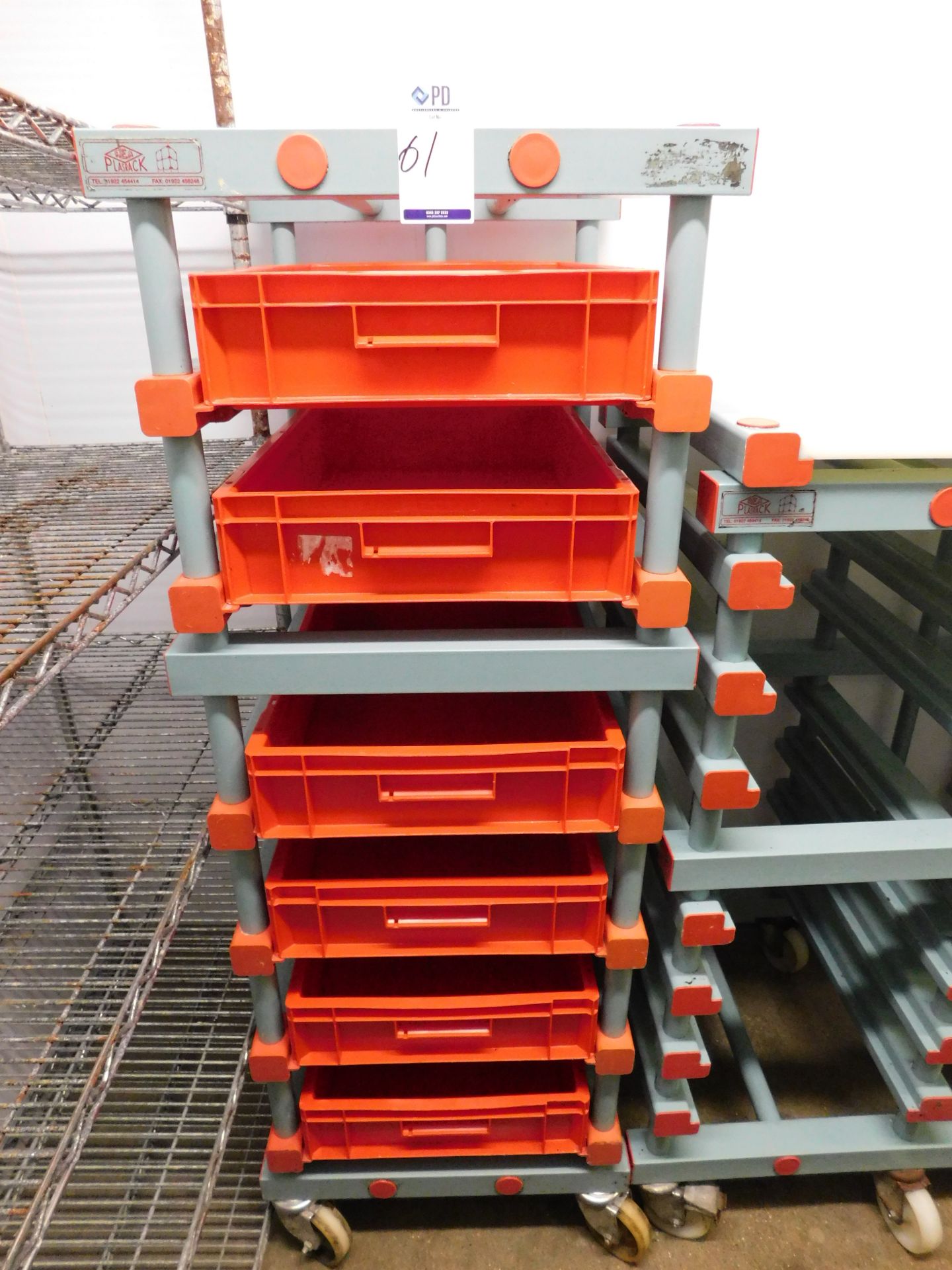 3 Plasrack Multi-Tiered Trollies (Location: Thame. Please Refer to General Notes) - Image 2 of 3