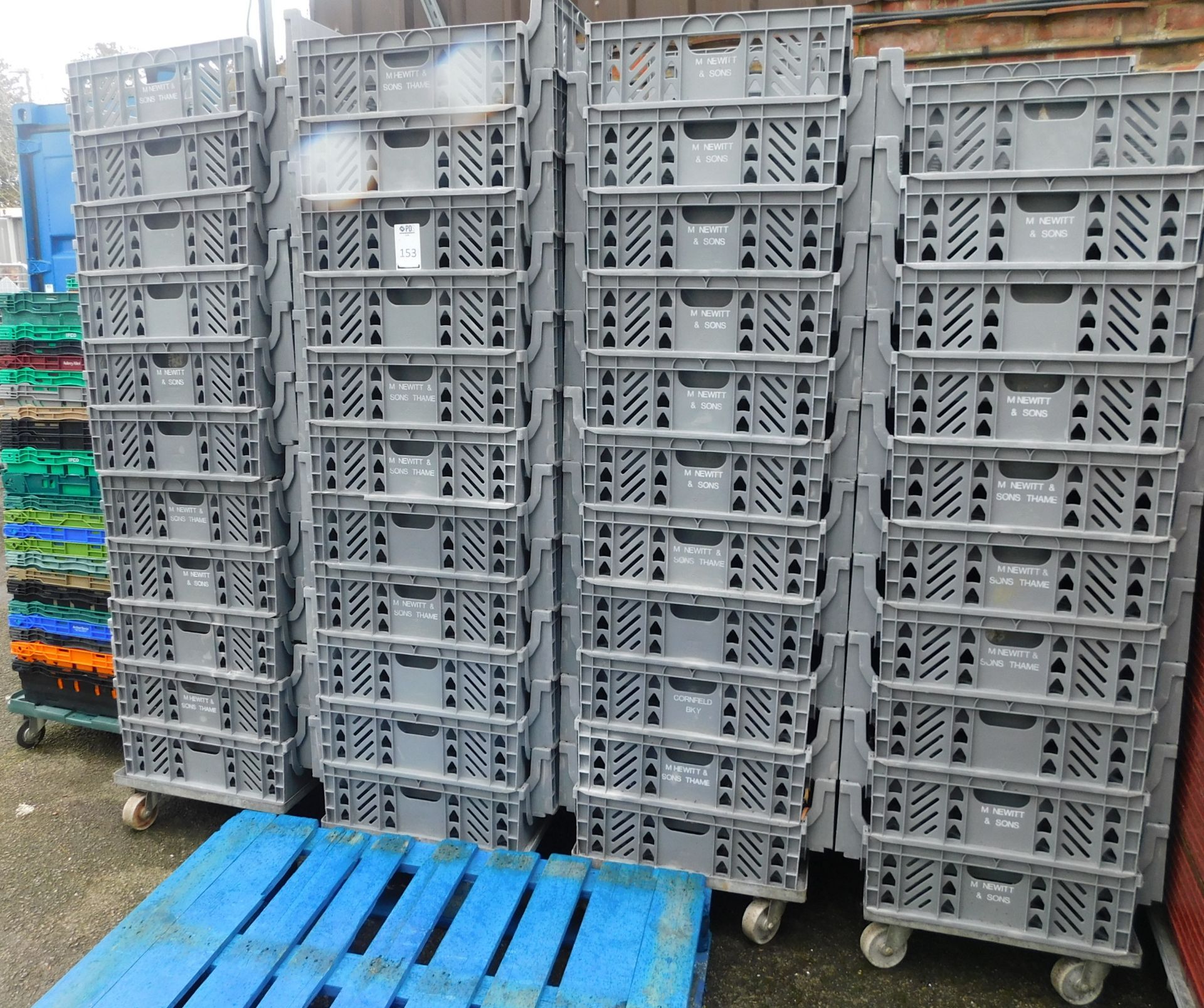 Approximately 70 Grey Plastic Crates & Quantity of Mixed Smaller Plastic Crates (Location: Thame.