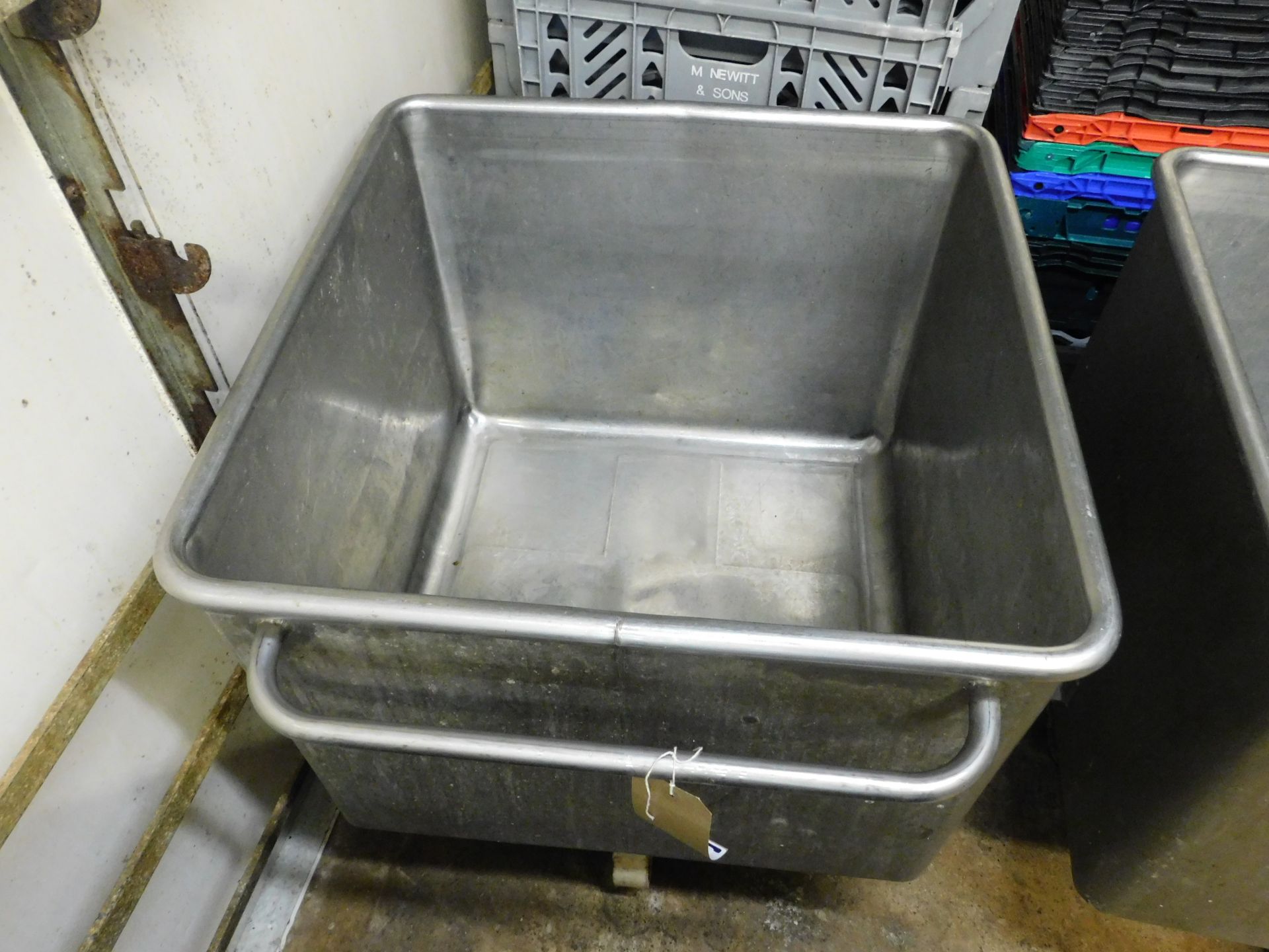 Stainless Steel Mobile Bin (Location: Thame. Please Refer to General Notes)