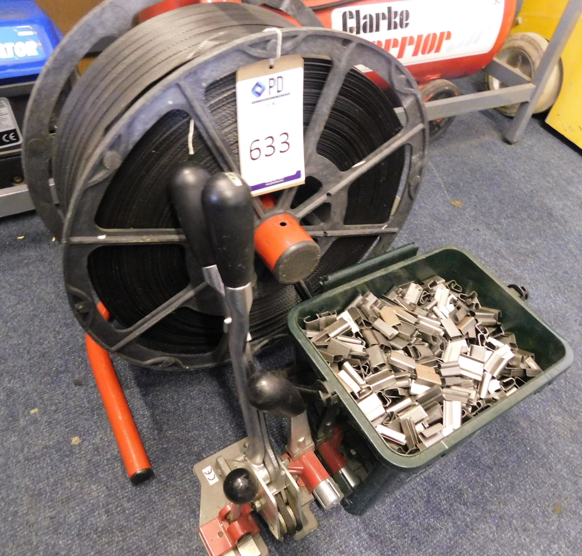 Manual Banding Tool & Reel (Location: Stockport. Please Refer to General Notes)