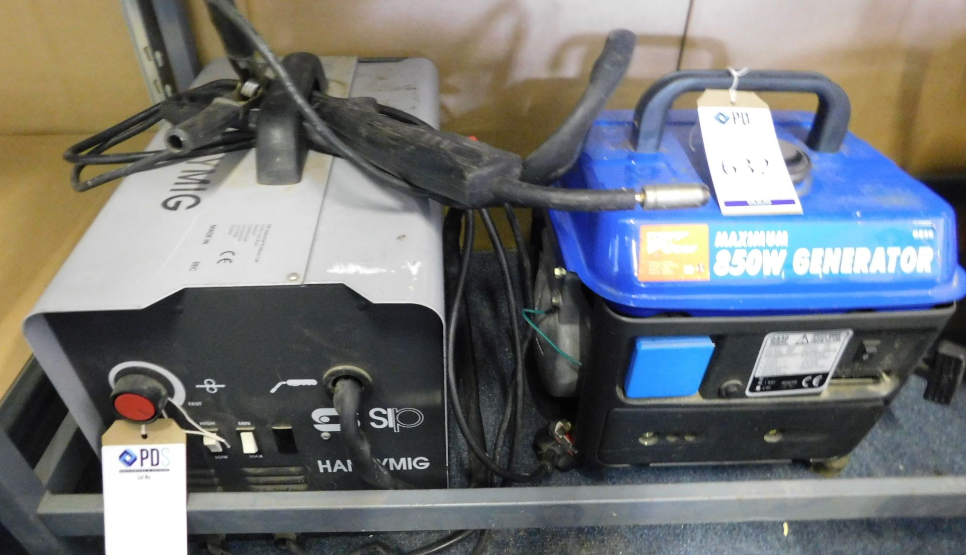 SIP Handymig Welder & 850W Generator (Location: Stockport. Please Refer to General Notes)
