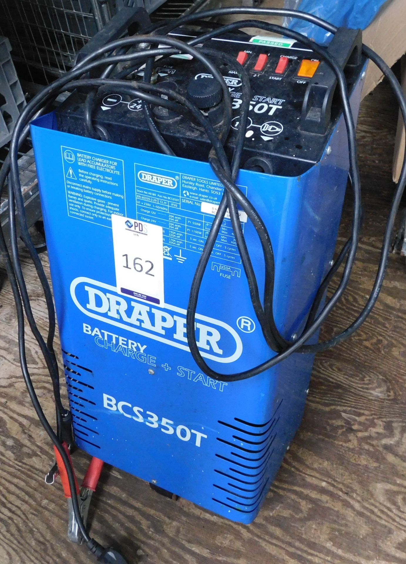 Draper BCS350T Battery Start/Charge (Location: Thame. Please Refer to General Notes)