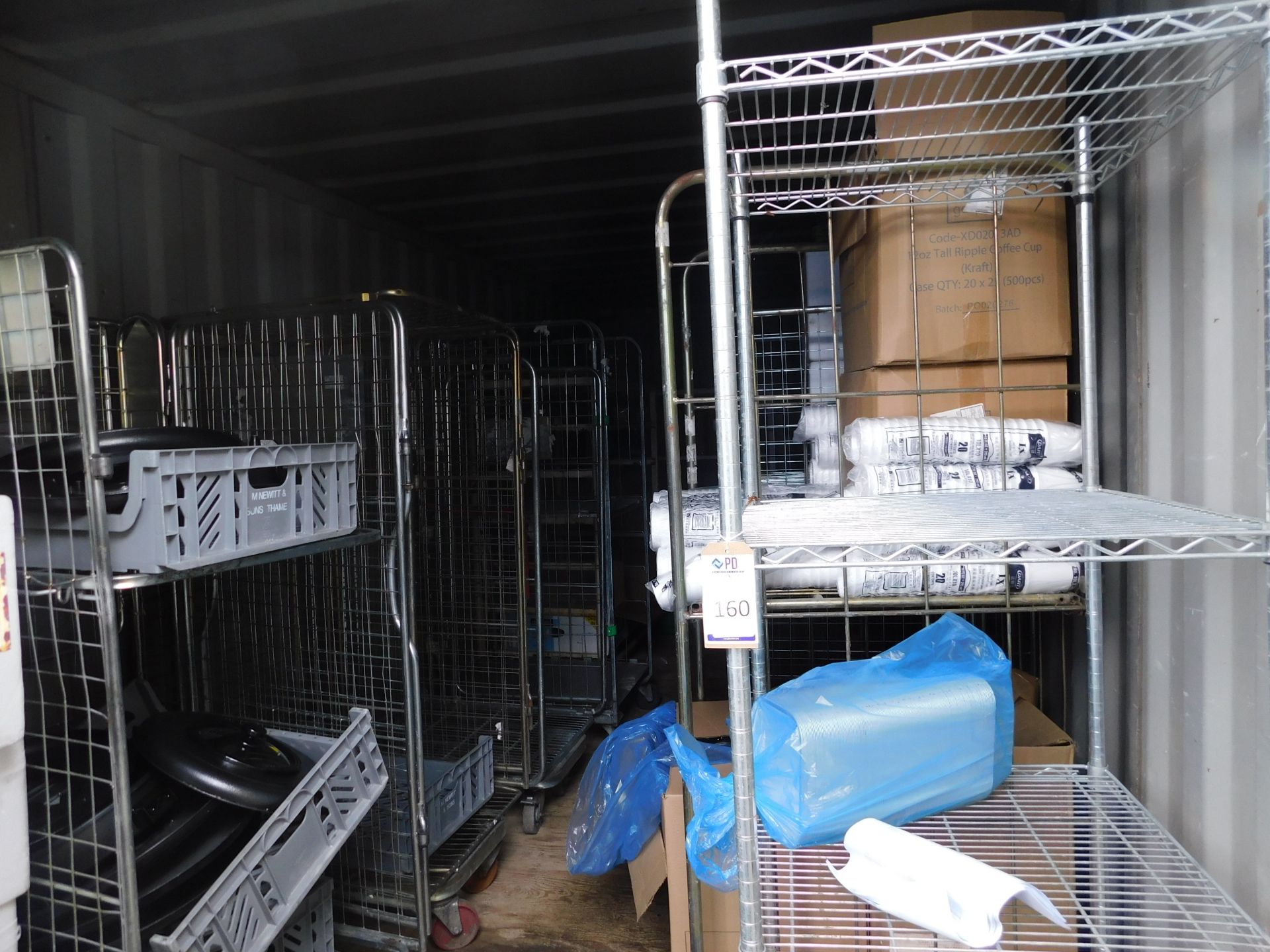 Contents of Container to include Trollies & Packaging Material etc (Excluding lot 161 & 162) (