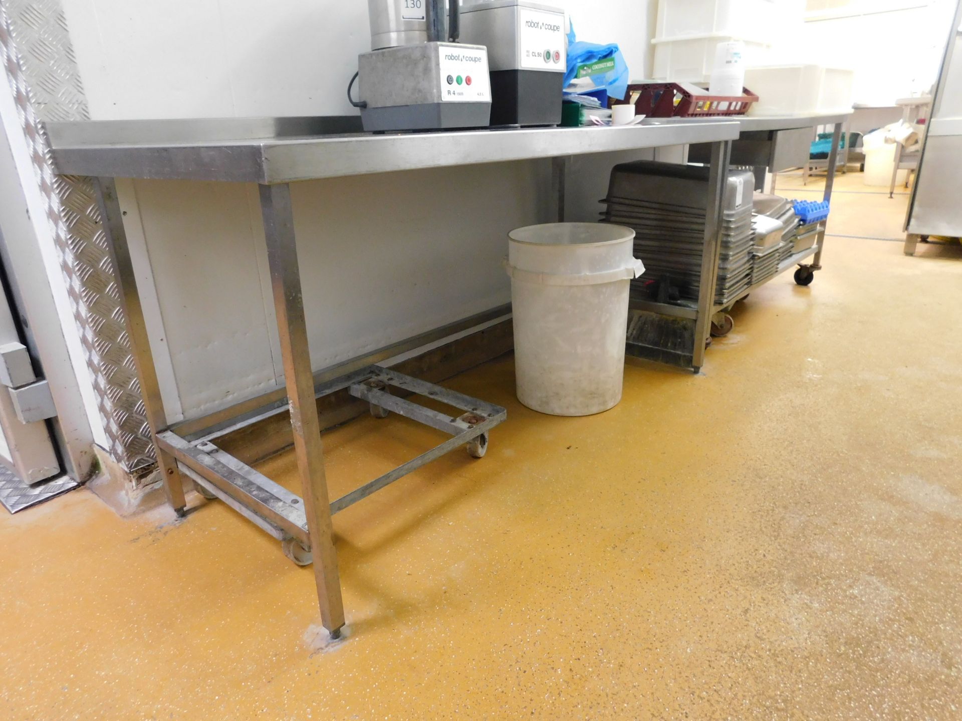 2 Stainless Steel Preparation Tables & Contents of Trays etc. (Location: Thame. Please Refer to