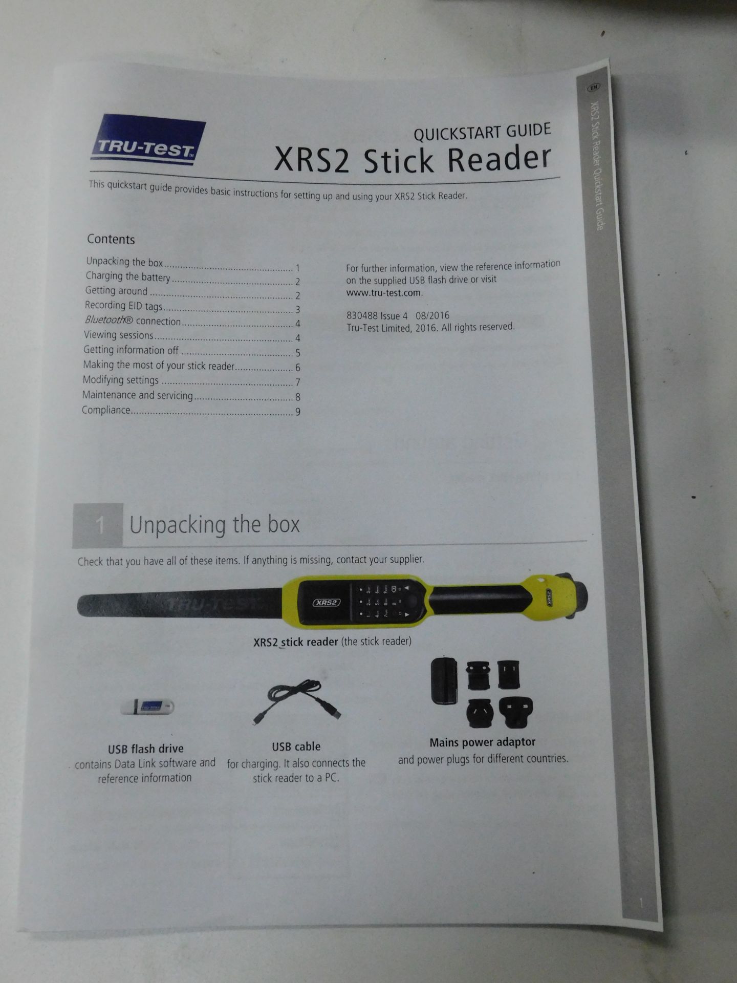 Tru-Test XRS2 Stick Reader (New & Boxed) (Location Brentwood. Please Refer to General Notes) - Image 4 of 4