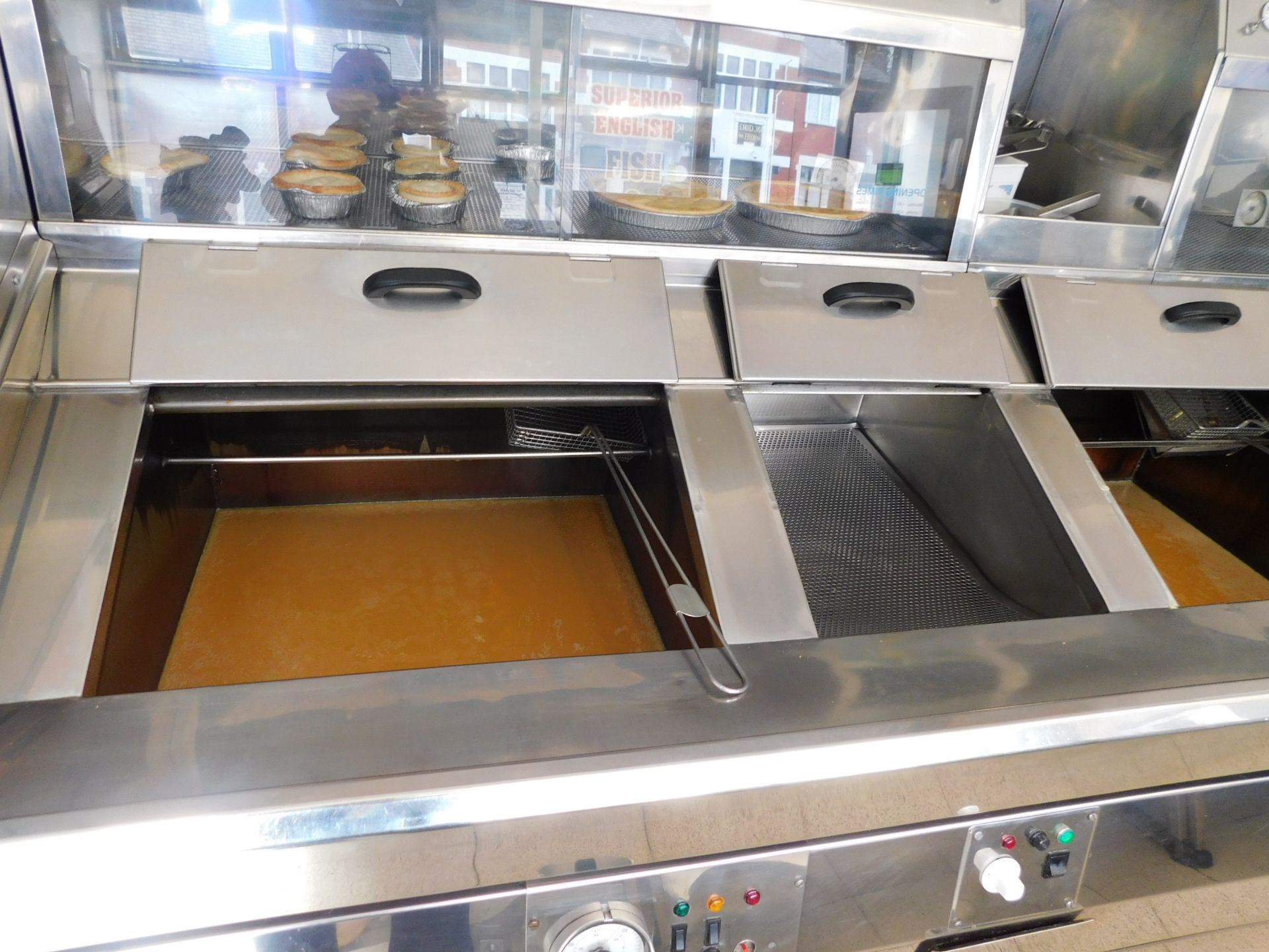 Stainless Steel Chip Fryer & Warming Range, 259cm x 108cm x 148cm (Buyer to Provide Qualified - Image 3 of 8