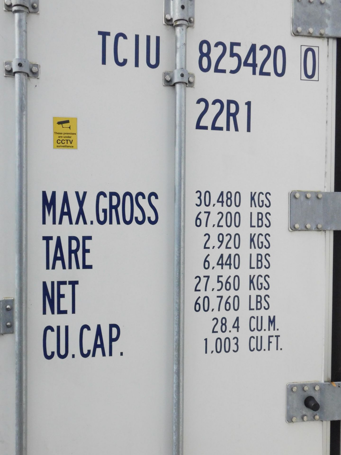 CIMC 1CC/S/003E (2009) 20ft Refrigerated Shipping Container (Contents Not Included) (Collection - Image 3 of 17