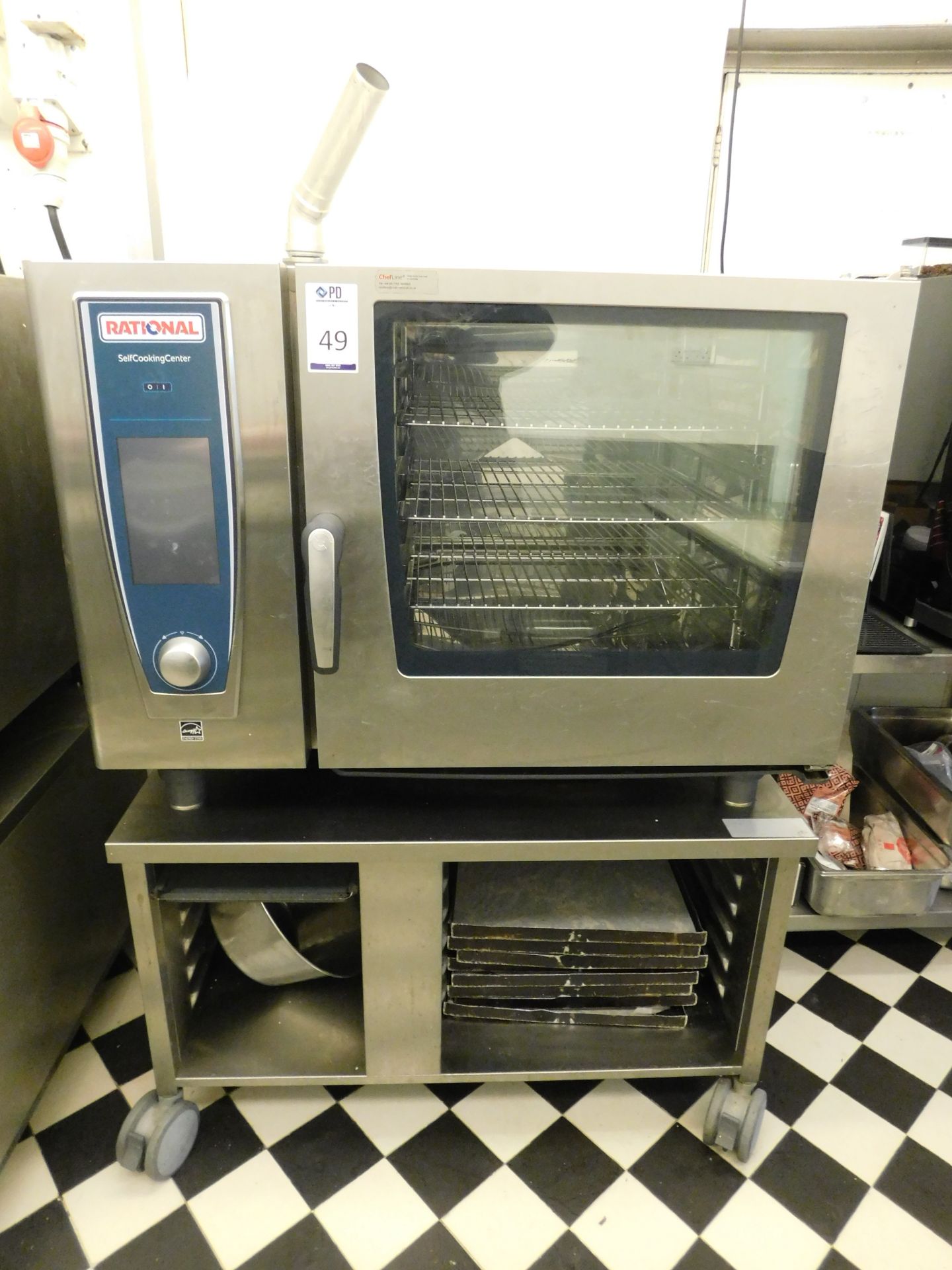 Rational SCC WE62 Self Cooking Centre on Stainless Steel Stand (Location: Thame. Please Refer to
