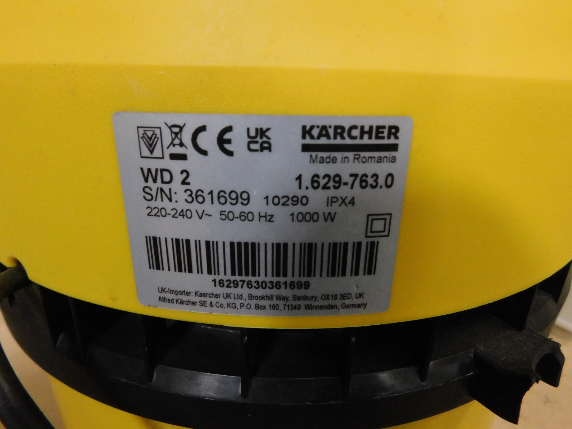 2 Karcher WD2 Wet & Dry Vacuum (Location Brentwood. Please Refer to General Notes) - Image 3 of 3