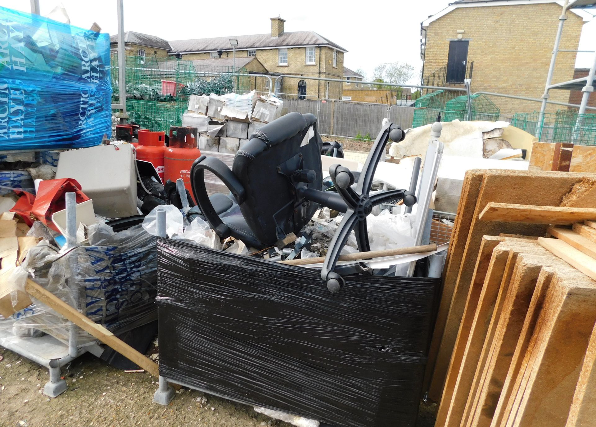 Large Quantity of Stillages & Crates to Include Soil Pipes, Fittings, Clips, Guttering etc. ( - Image 12 of 18