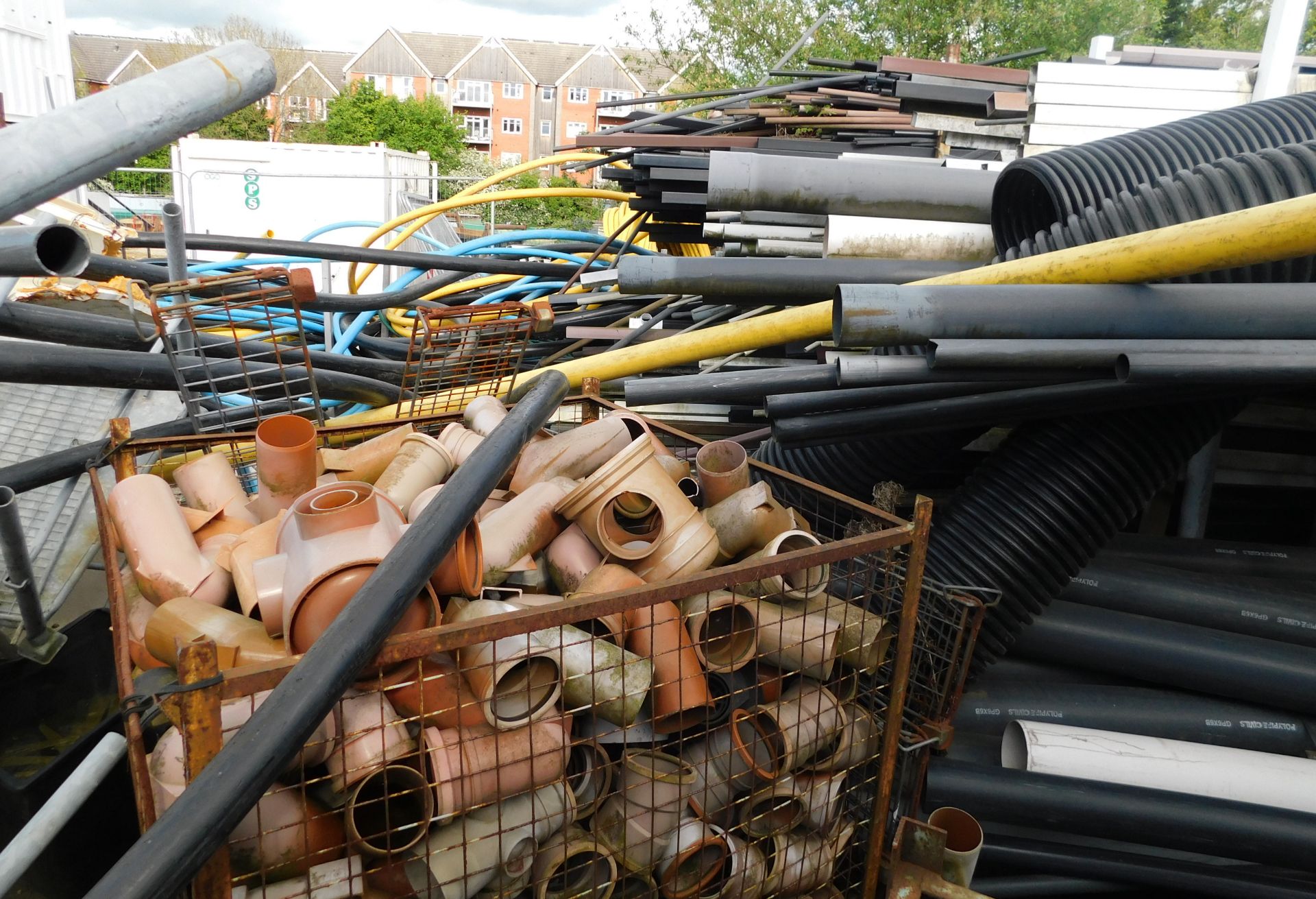 Large Quantity of Stillage & Contents of Assorted Piping Etc. (Location: MK2 2DD. Please Refer to - Image 4 of 9