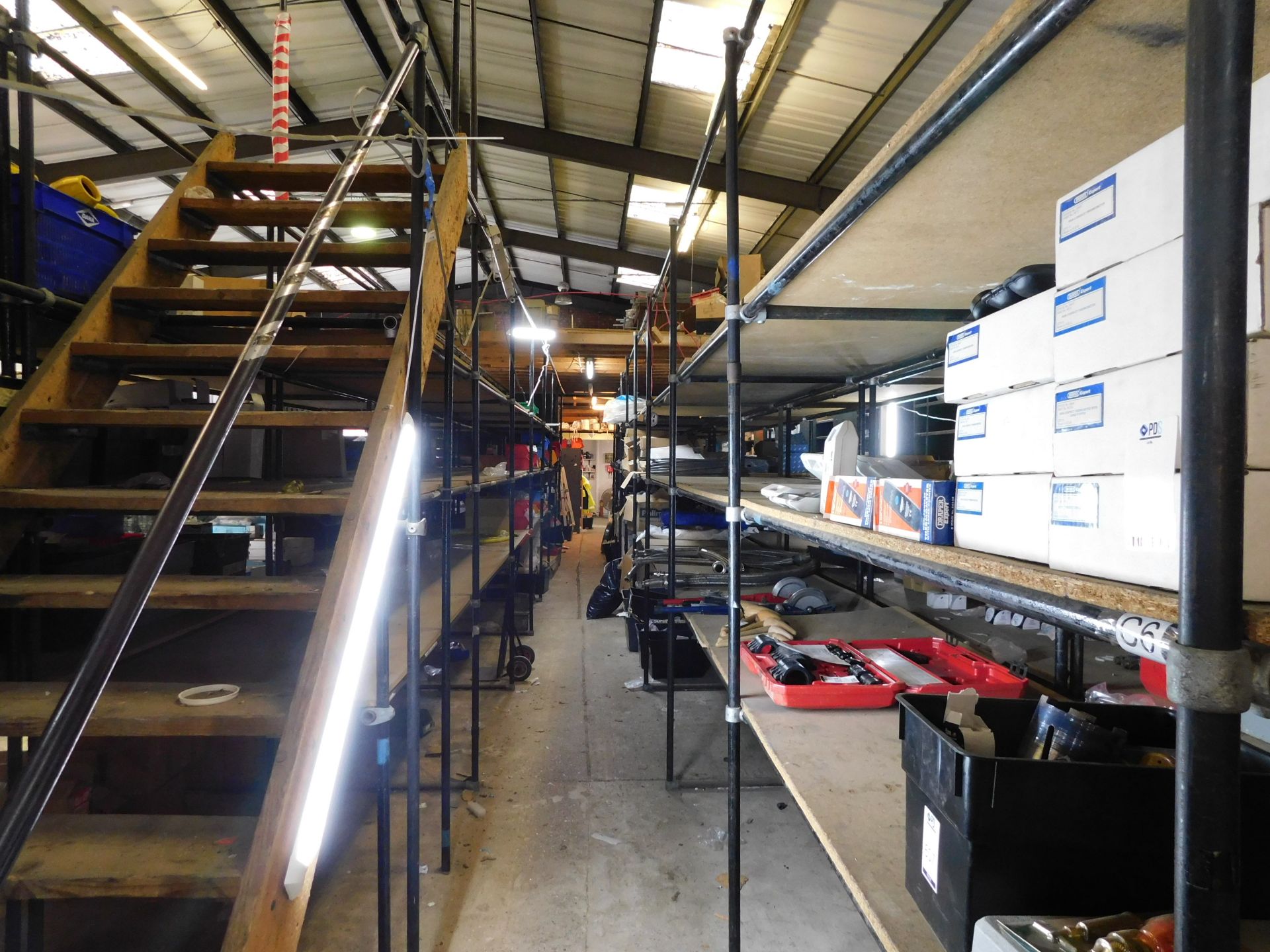 Tubular Steel Shelving Throughout Ground Floor comprising of 57 Bays & Quantity of Decommissioned ( - Image 5 of 6