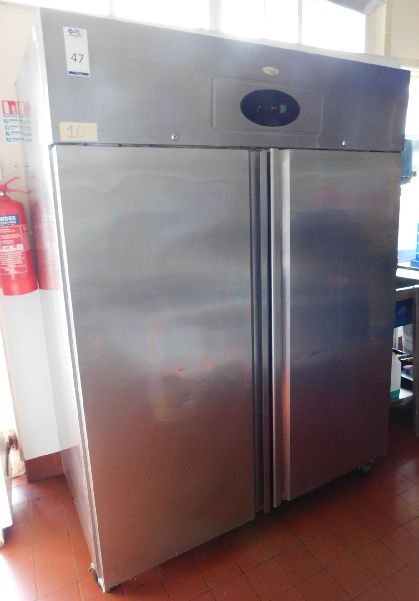 Interlevin RK1420 Double Door Stainless Steel Fridge (Location: Skelmersdale. Please Refer to