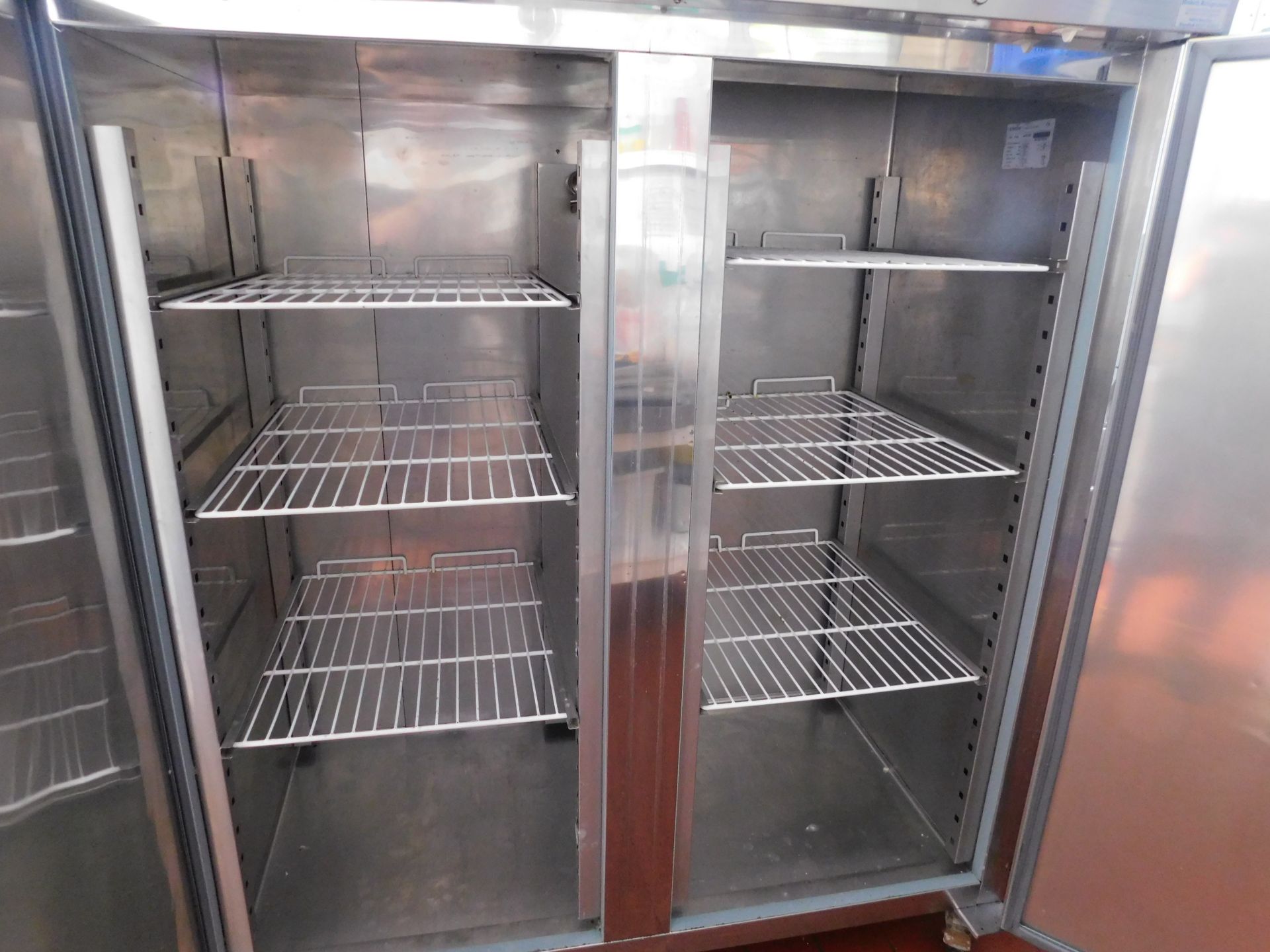 Interlevin RK1420 Double Door Stainless Steel Fridge (Location: Skelmersdale. Please Refer to - Image 3 of 4